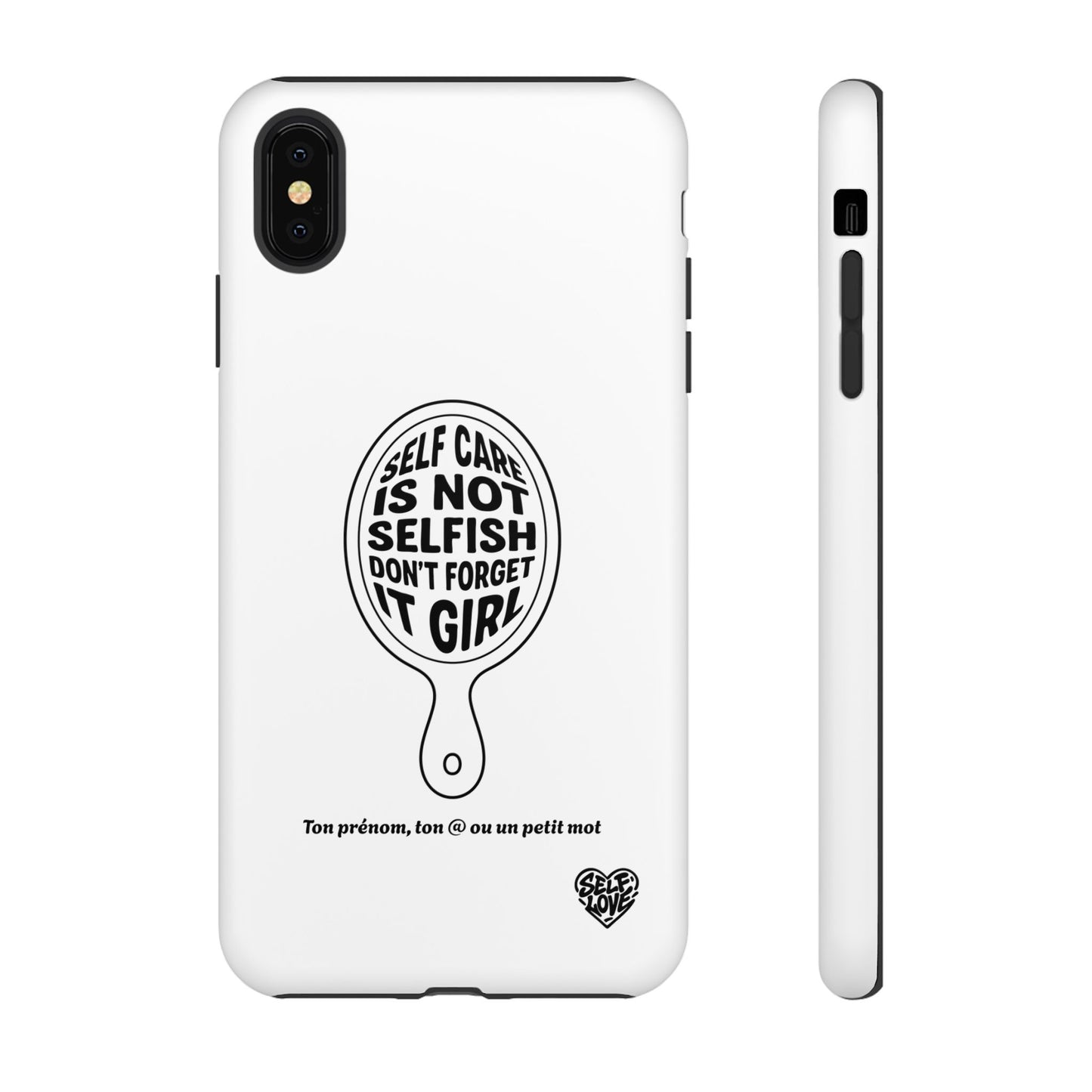 Self Care - Coque iPhone (blanc)