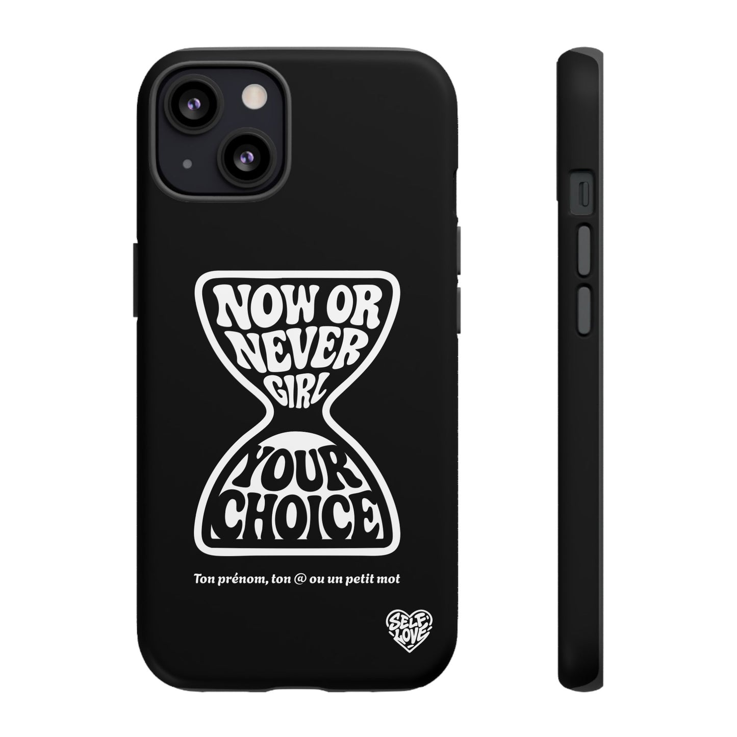 Now Or Never Girl - Coque iPhone (noir)