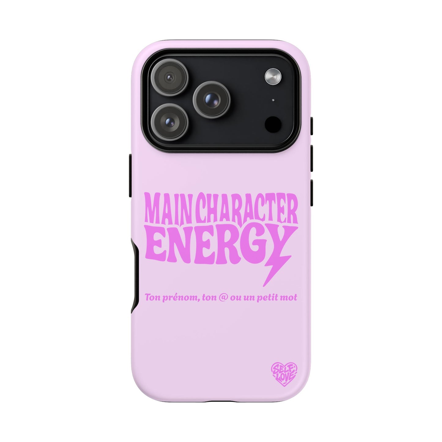 Main Character Energy - Coque iPhone (rose)