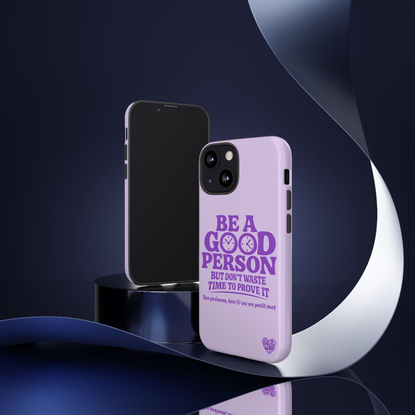 Be A Good Person - Coque iPhone (violet)