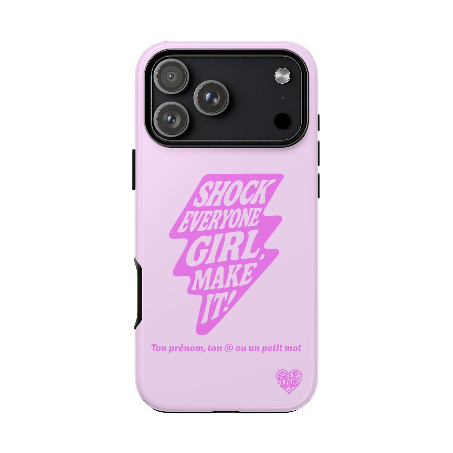Shock Everyone - Coque iPhone (rose)