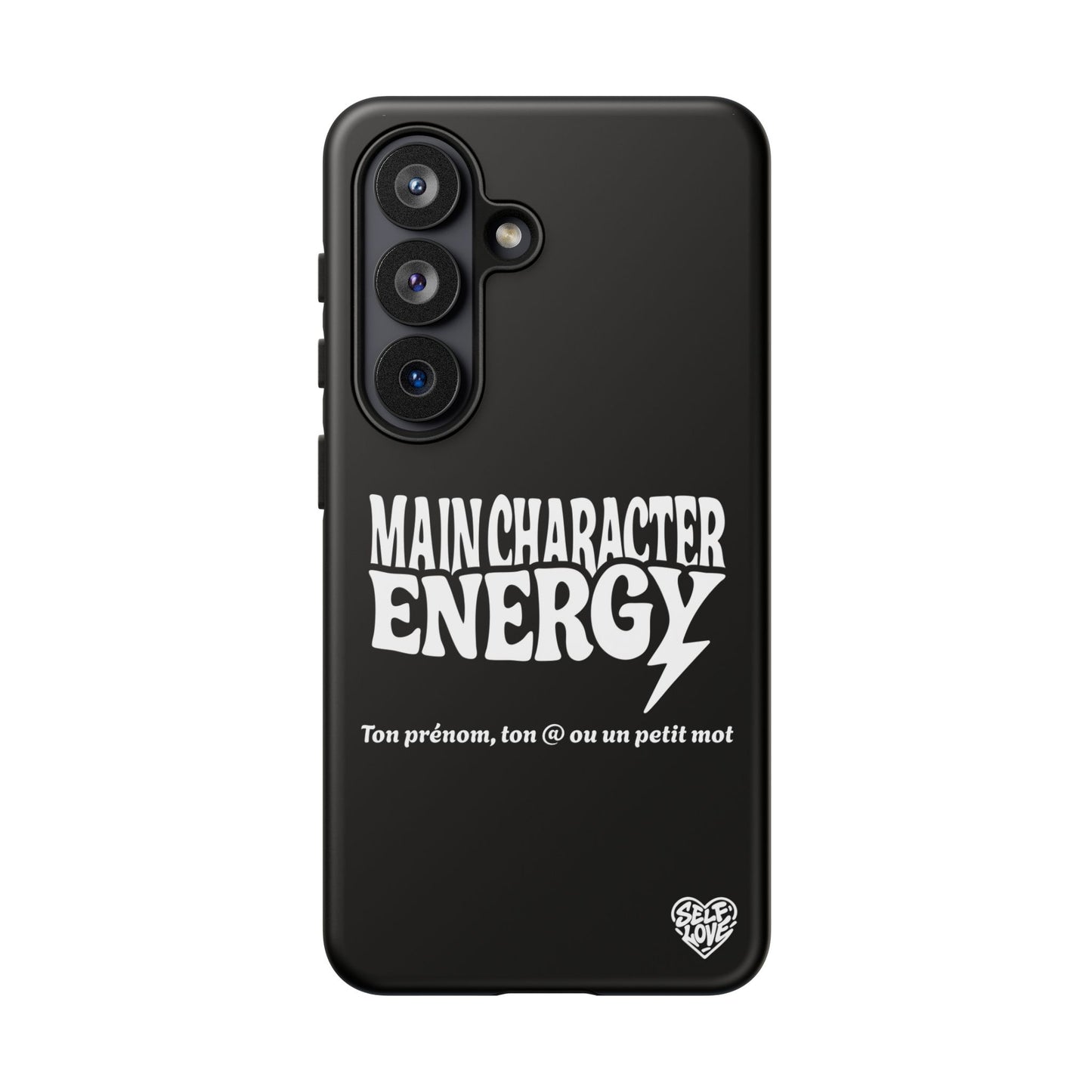 Main Character Energy - Coque Samsung (noir)