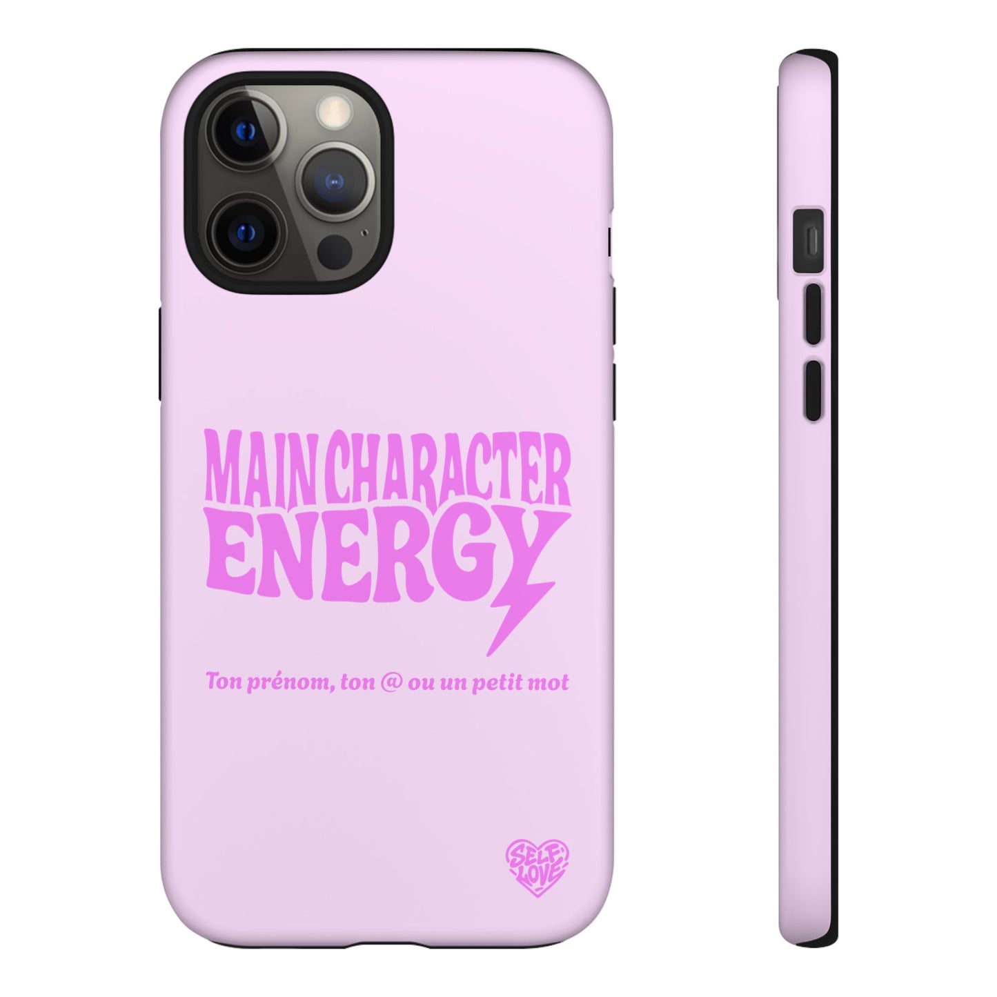 Main Character Energy - Coque iPhone (rose)