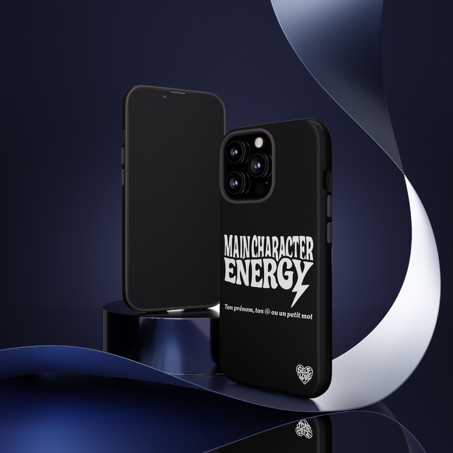 Main Character Energy - Coque iPhone (noir)