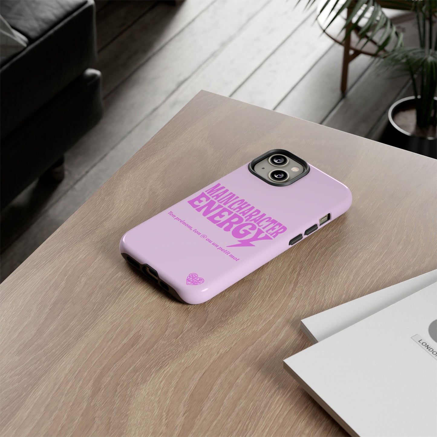 Main Character Energy - Coque iPhone (rose)