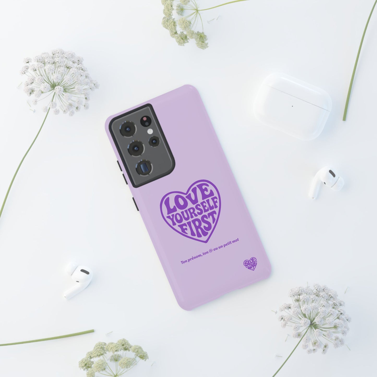 Love Yourself First - Coque Samsung (violet)
