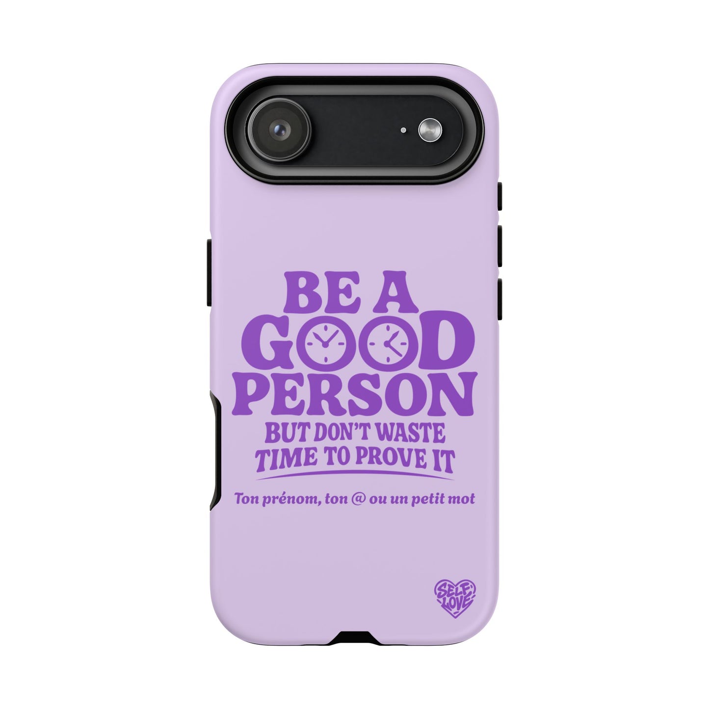 Be A Good Person - Coque iPhone (violet)