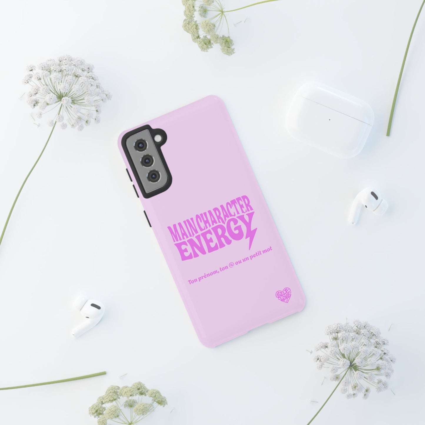 Main Character Energy - Coque Samsung (rose)
