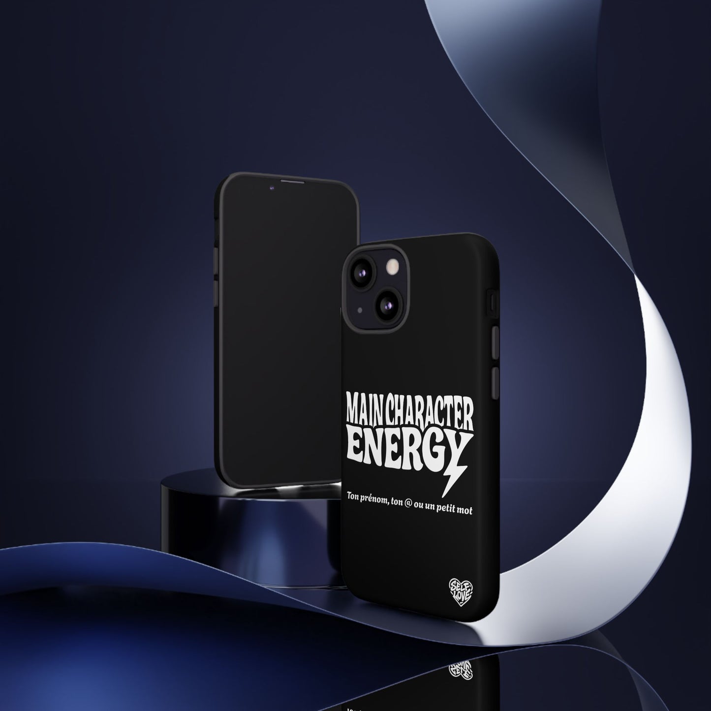 Main Character Energy - Coque iPhone (noir)