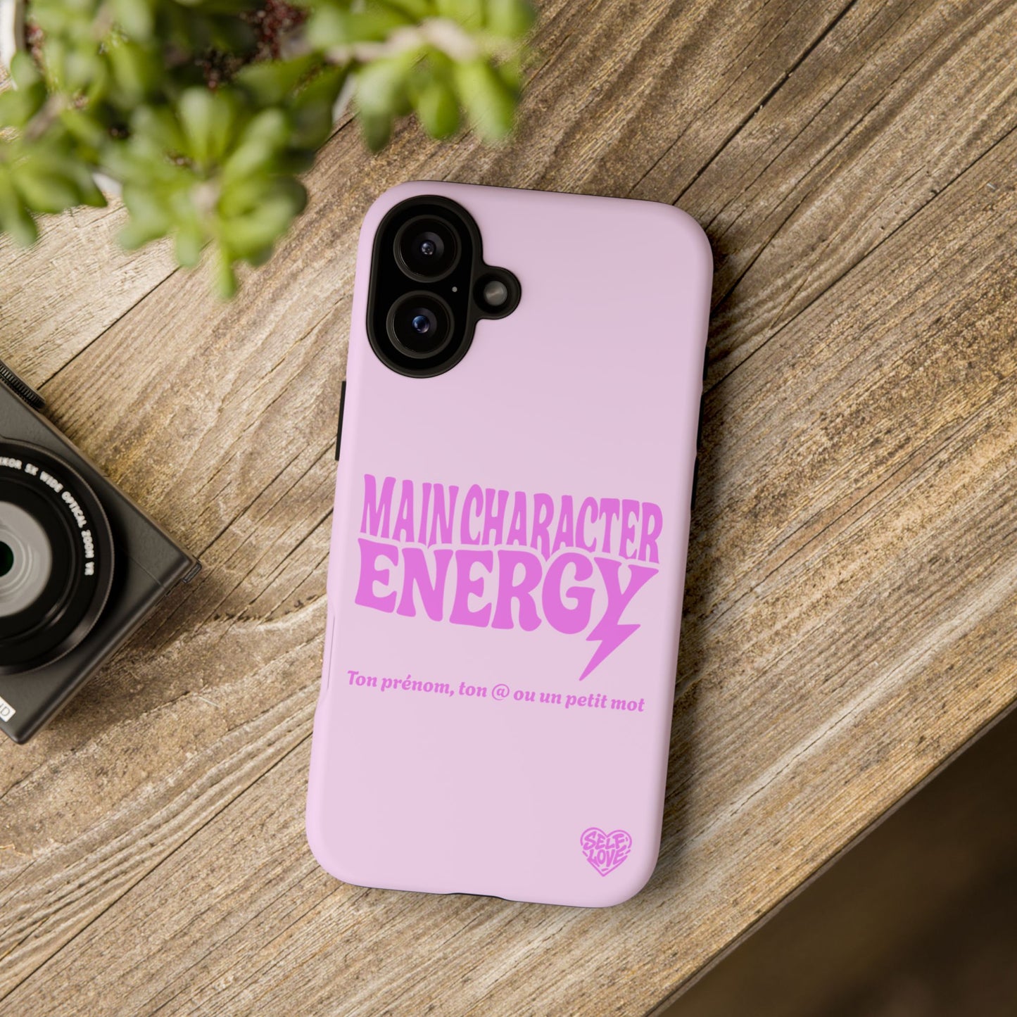 Main Character Energy - Coque iPhone (rose)