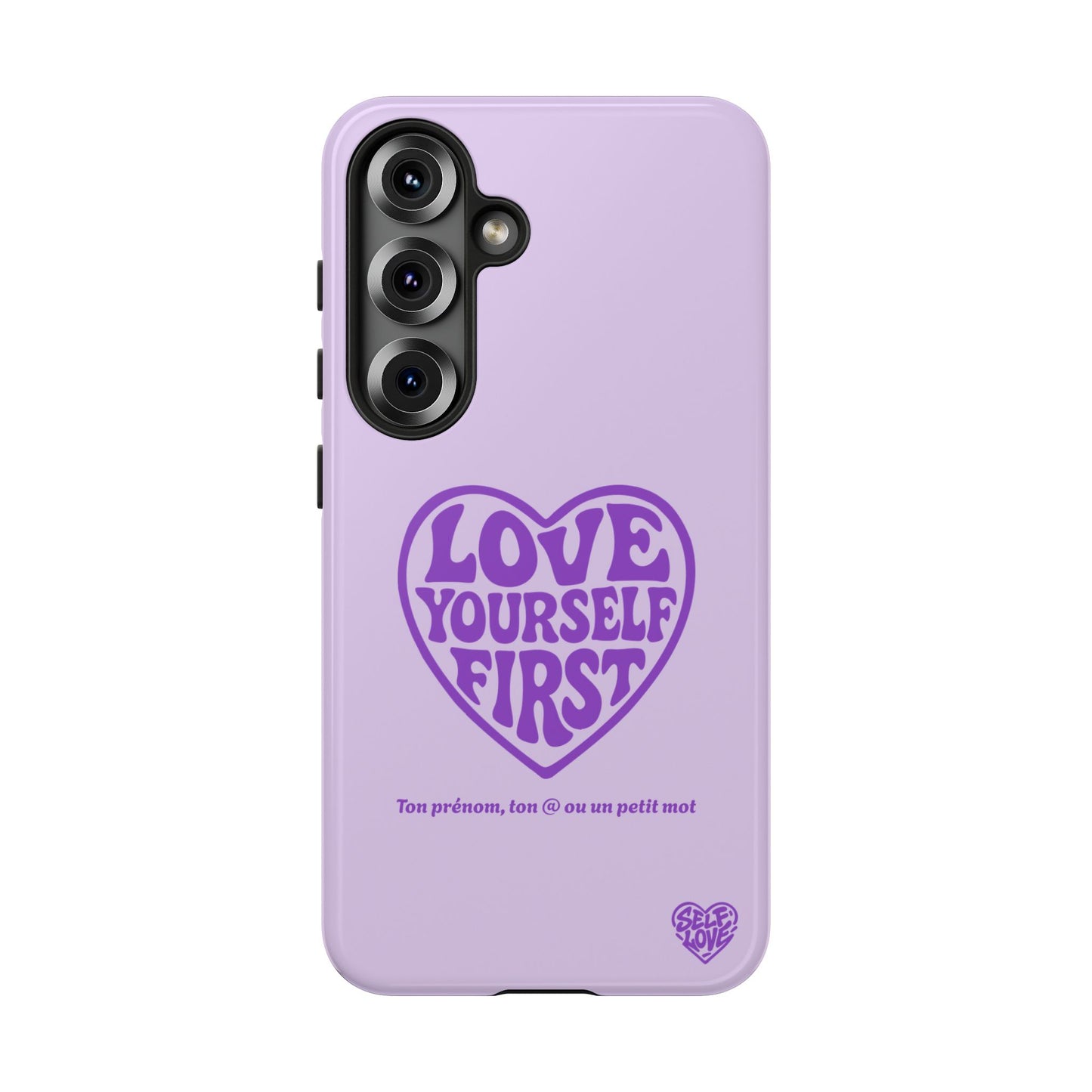 Love Yourself First - Coque Samsung (violet)