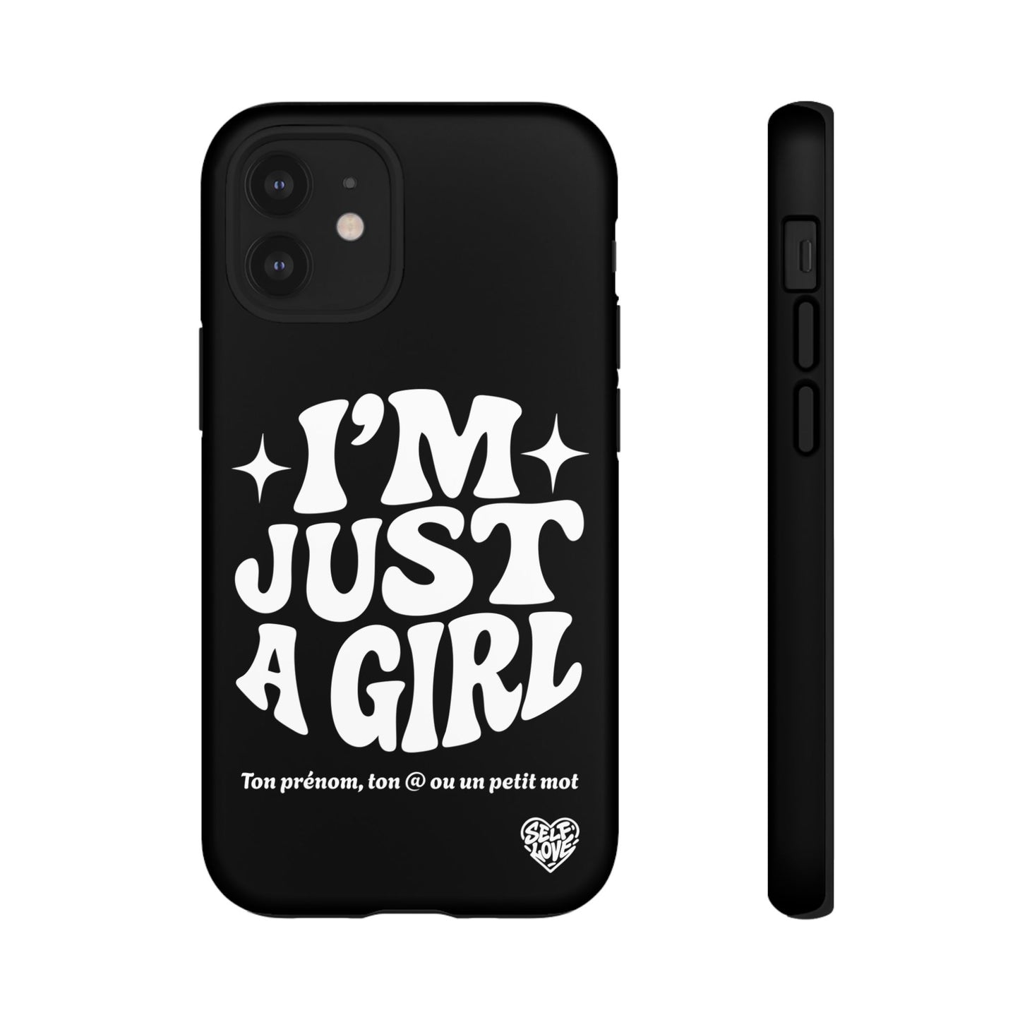 Im Just A Girl - Coque iPhone (noir)