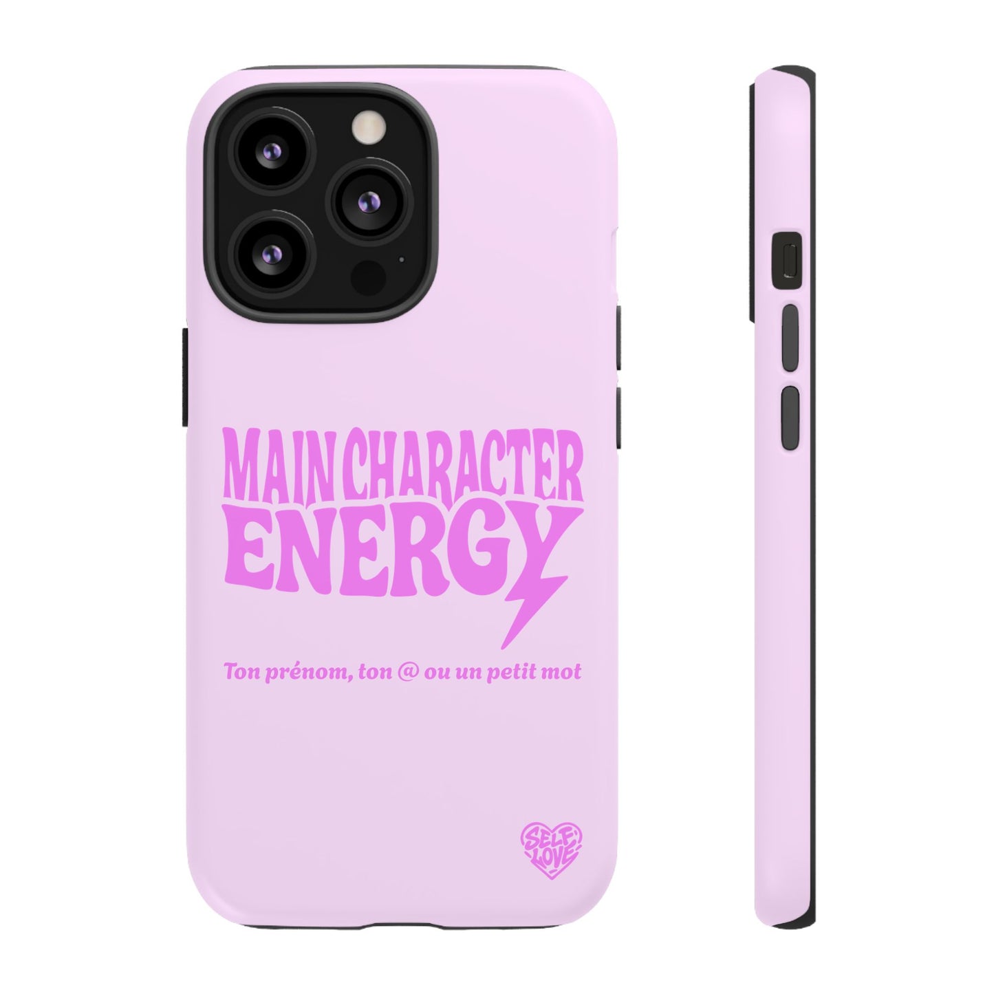 Main Character Energy - Coque iPhone (rose)
