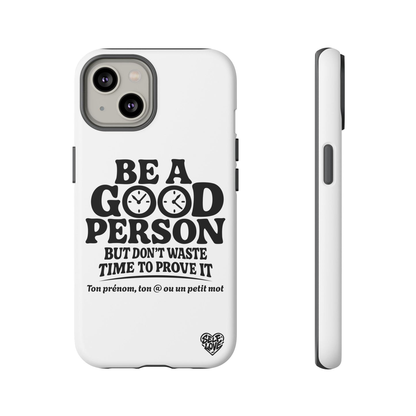 Be A Good Person - Coque iPhone (blanc)