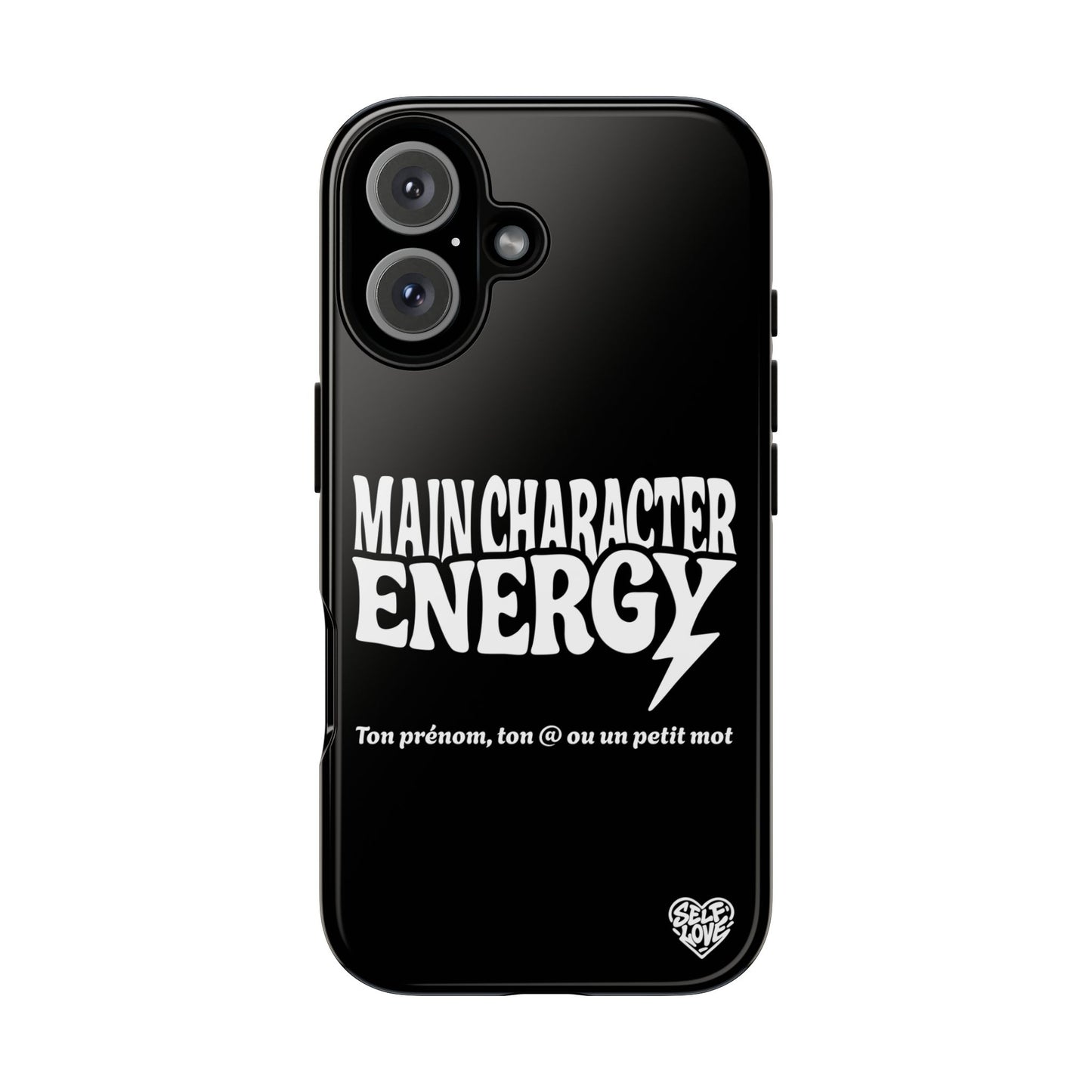 Main Character Energy - Coque iPhone (noir)
