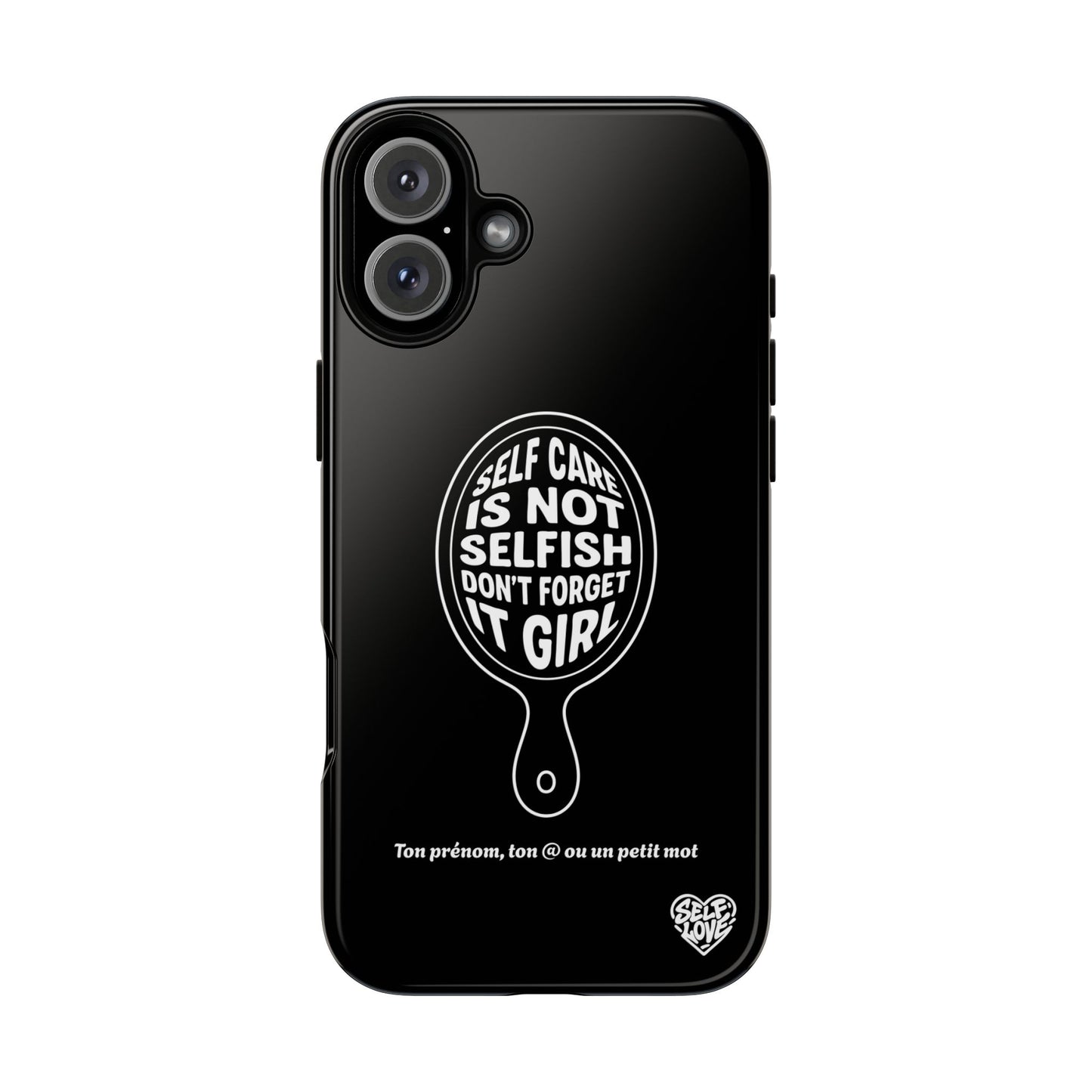 Self Care - Coque iPhone (noir)