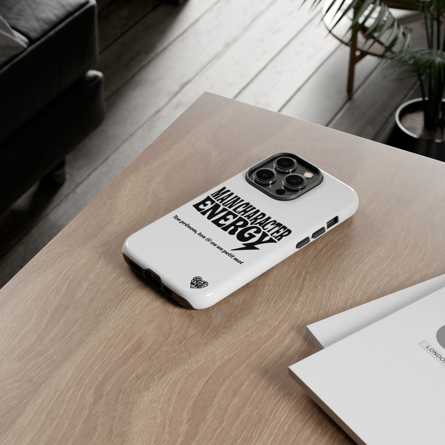 Main Character Energy - Coque iPhone (blanc)