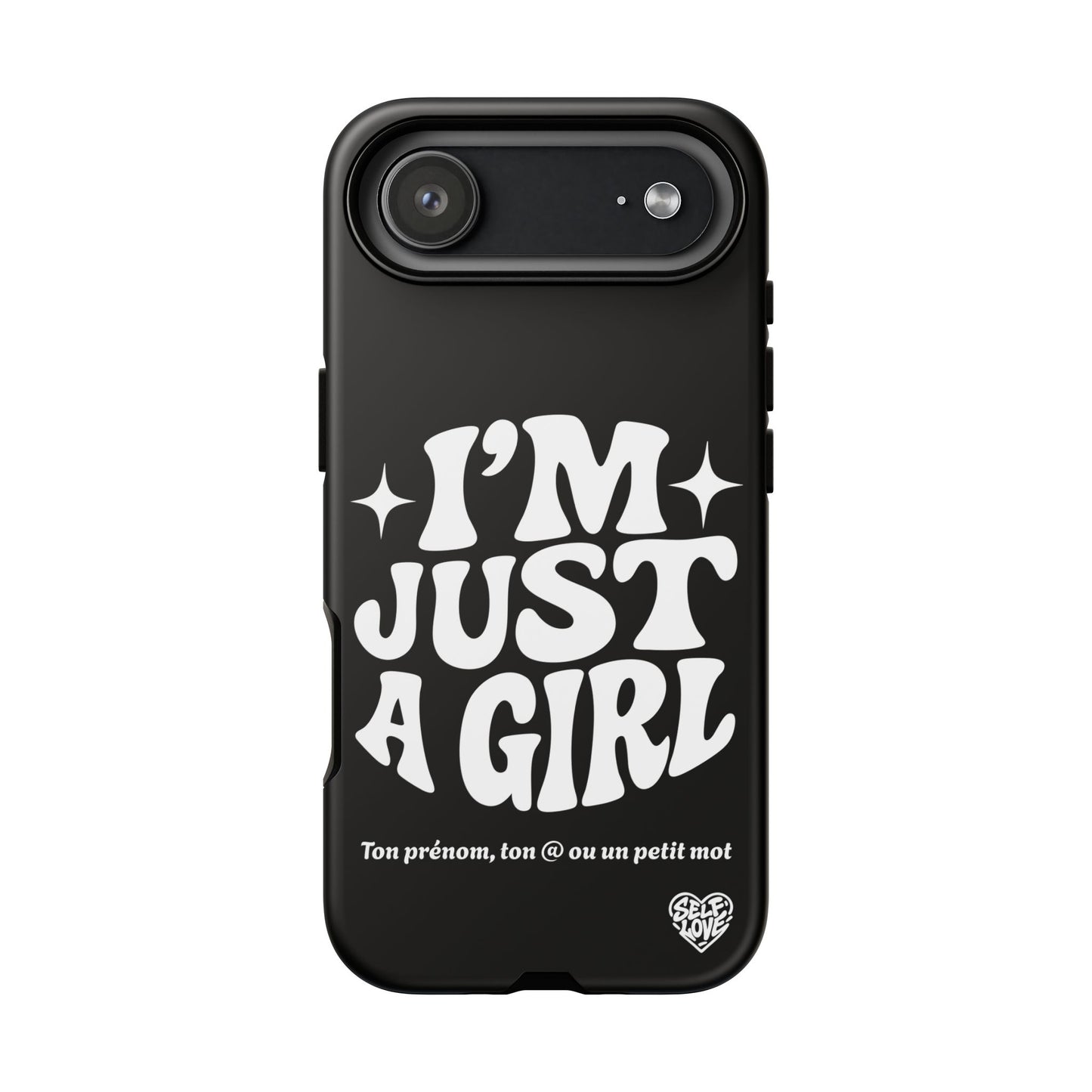 Im Just A Girl - Coque iPhone (noir)