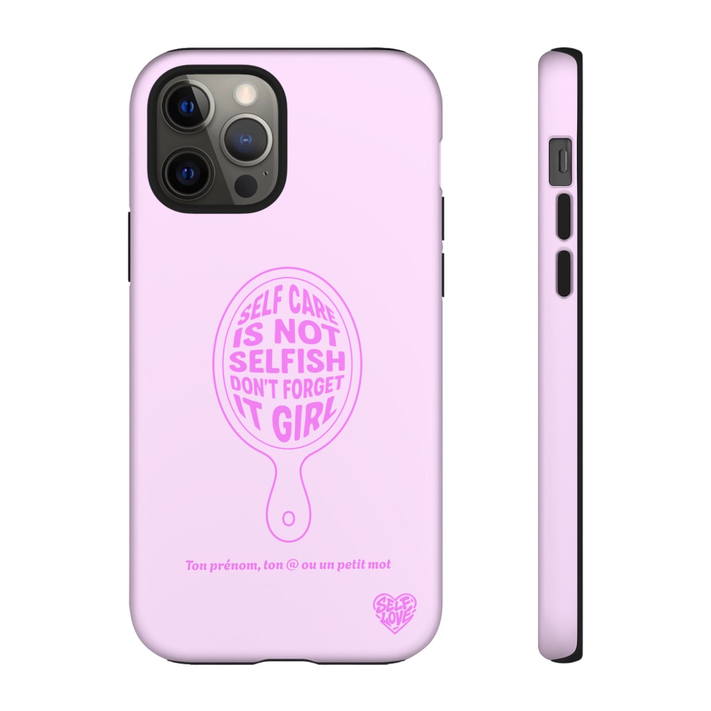 Self Care - Coque iPhone (rose)