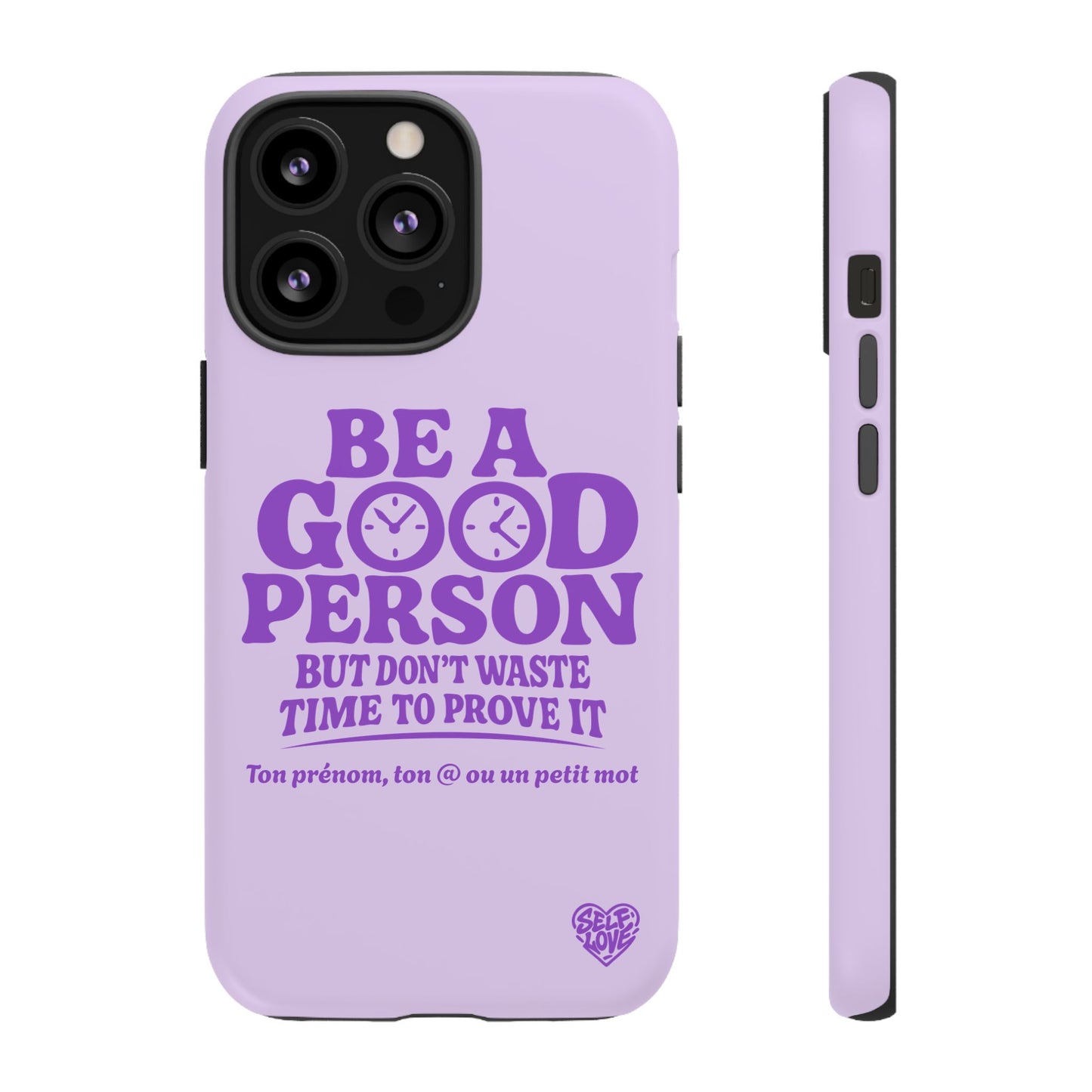 Be A Good Person - Coque iPhone (violet)