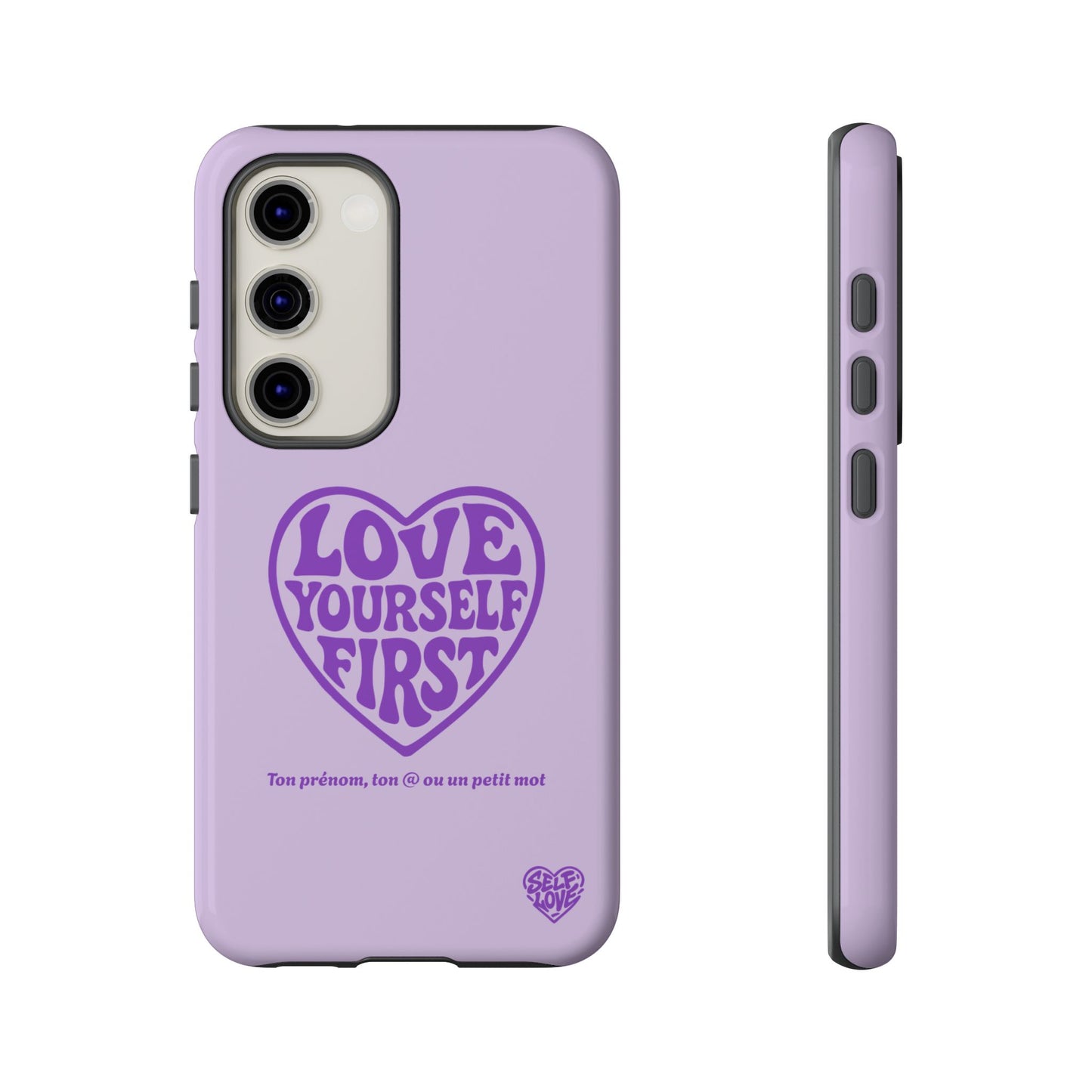 Love Yourself First - Coque Samsung (violet)