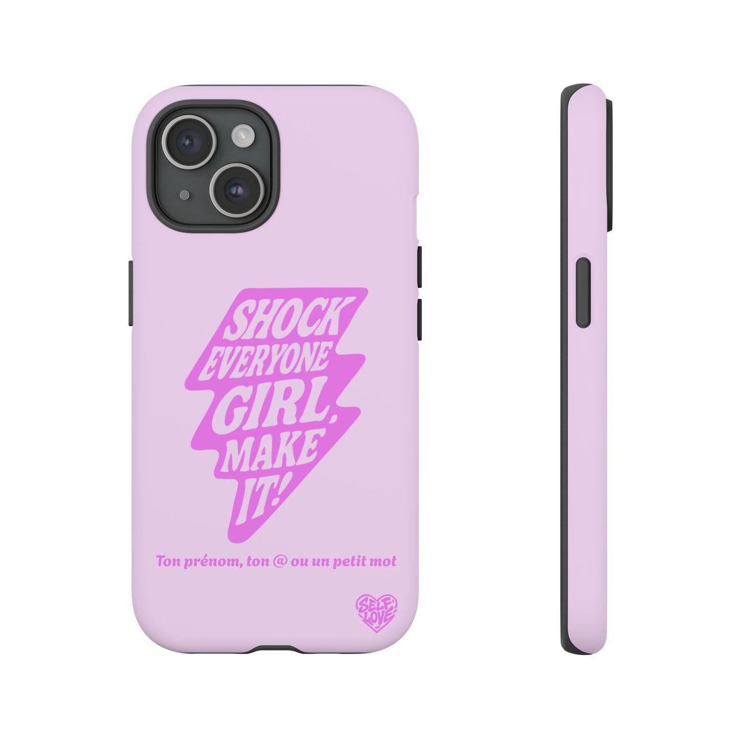 Shock Everyone - Coque iPhone (rose)