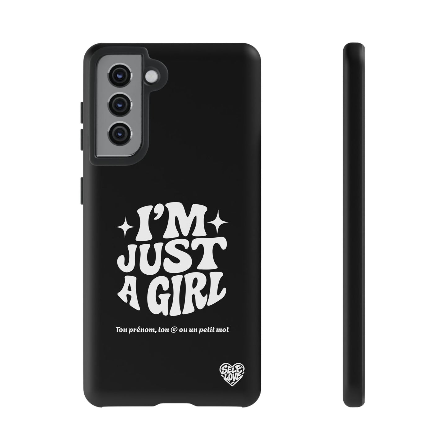 Im Just A Girl - Coque Samsung (noir)