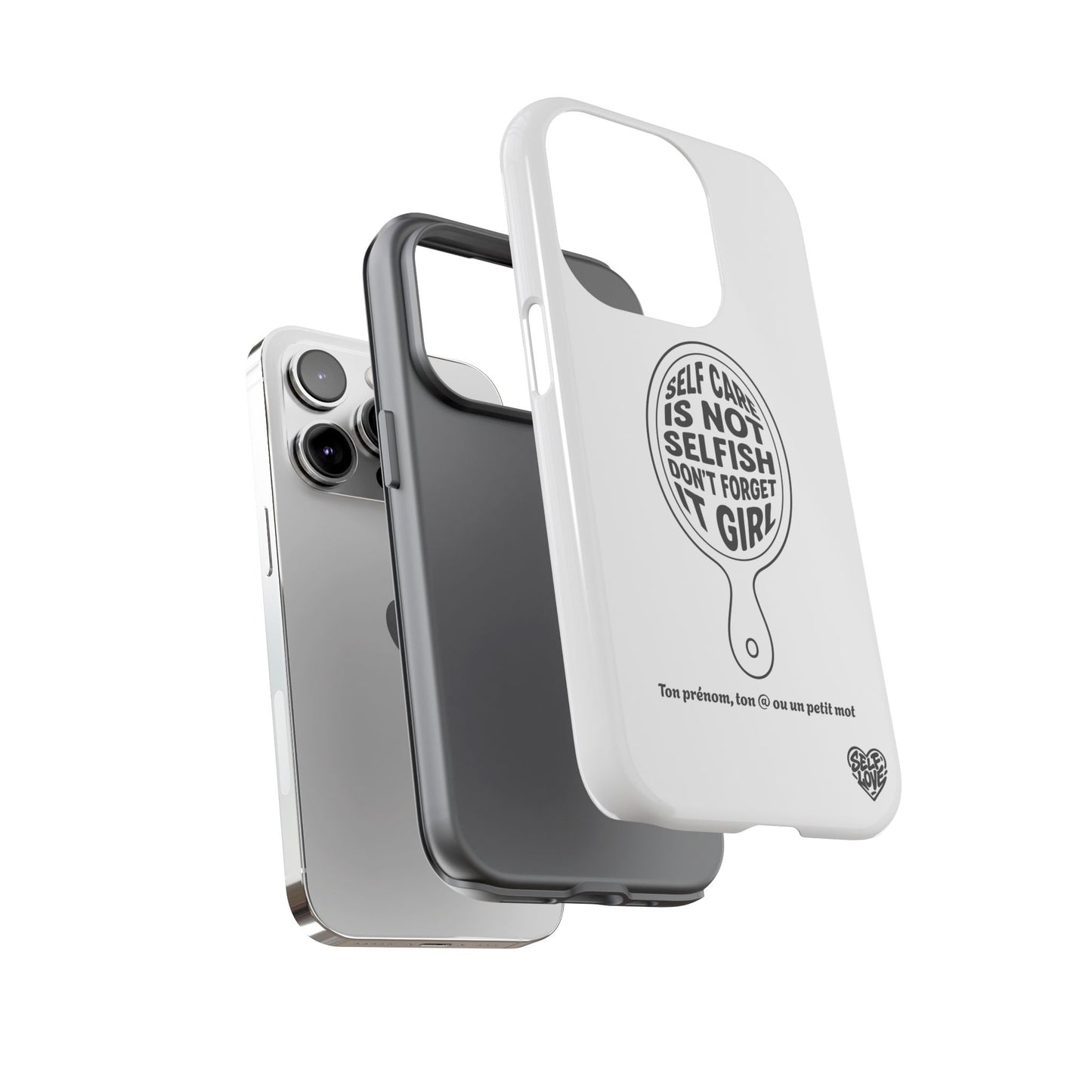 Self Care - Coque iPhone (blanc)