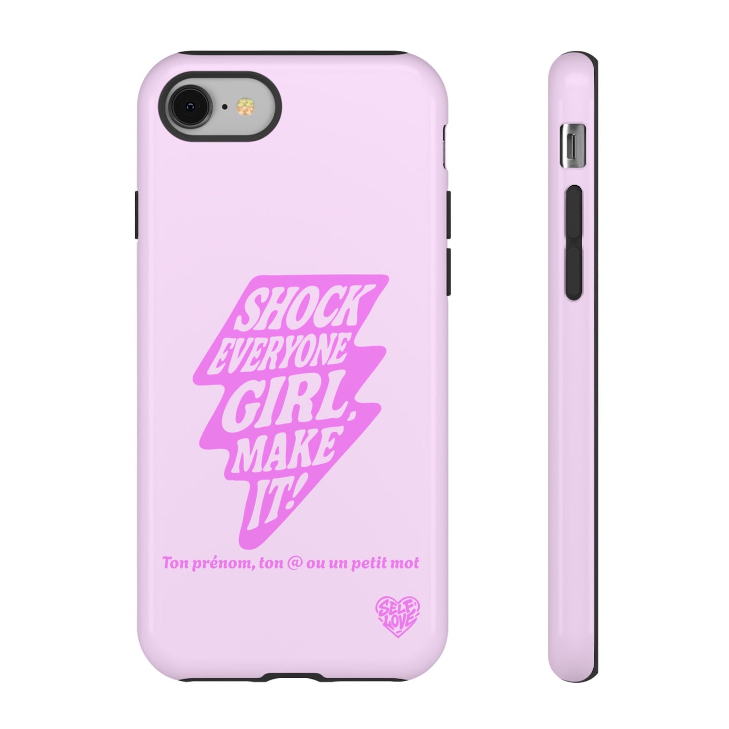 Shock Everyone - Coque iPhone (rose)
