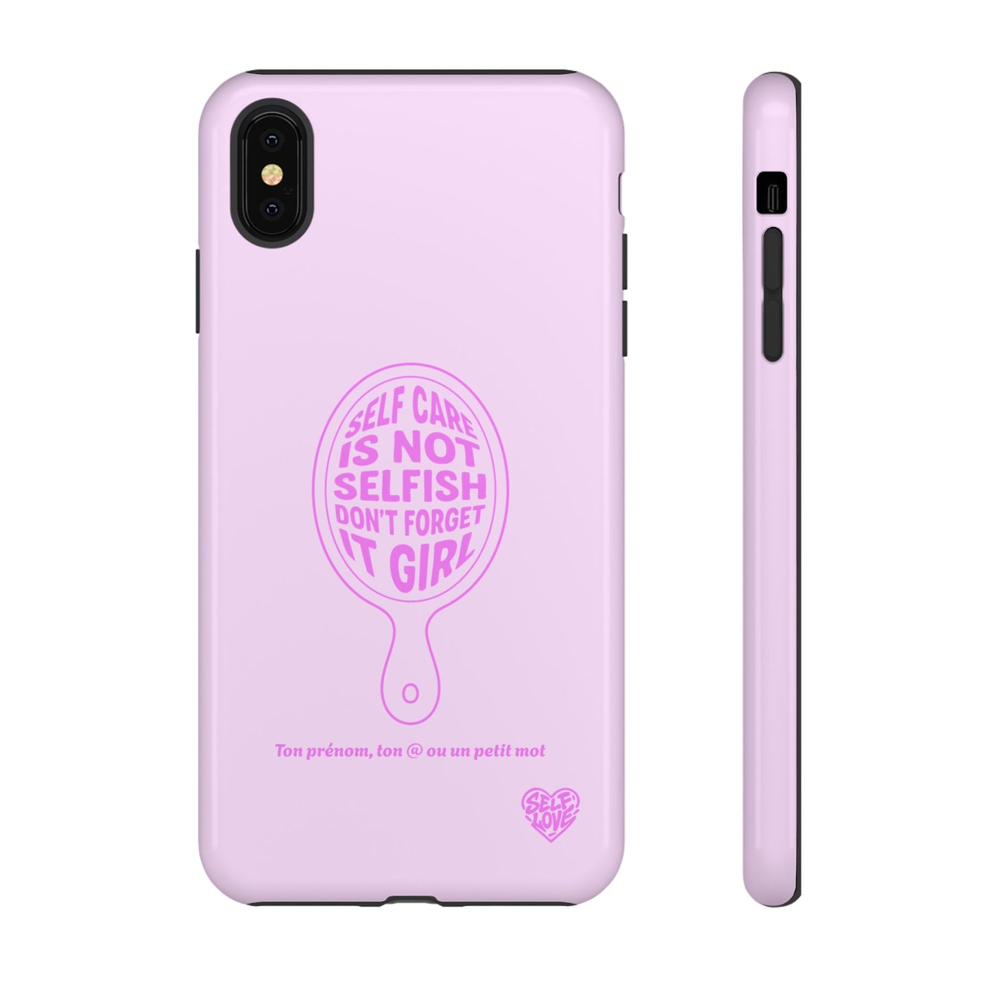 Self Care - Coque iPhone (rose)