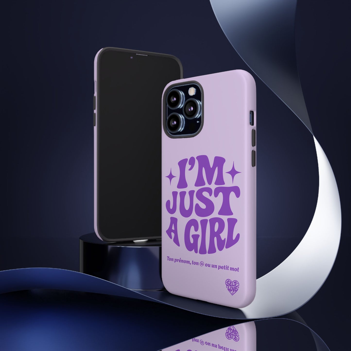 Im Just A Girl - Coque iPhone (violet)