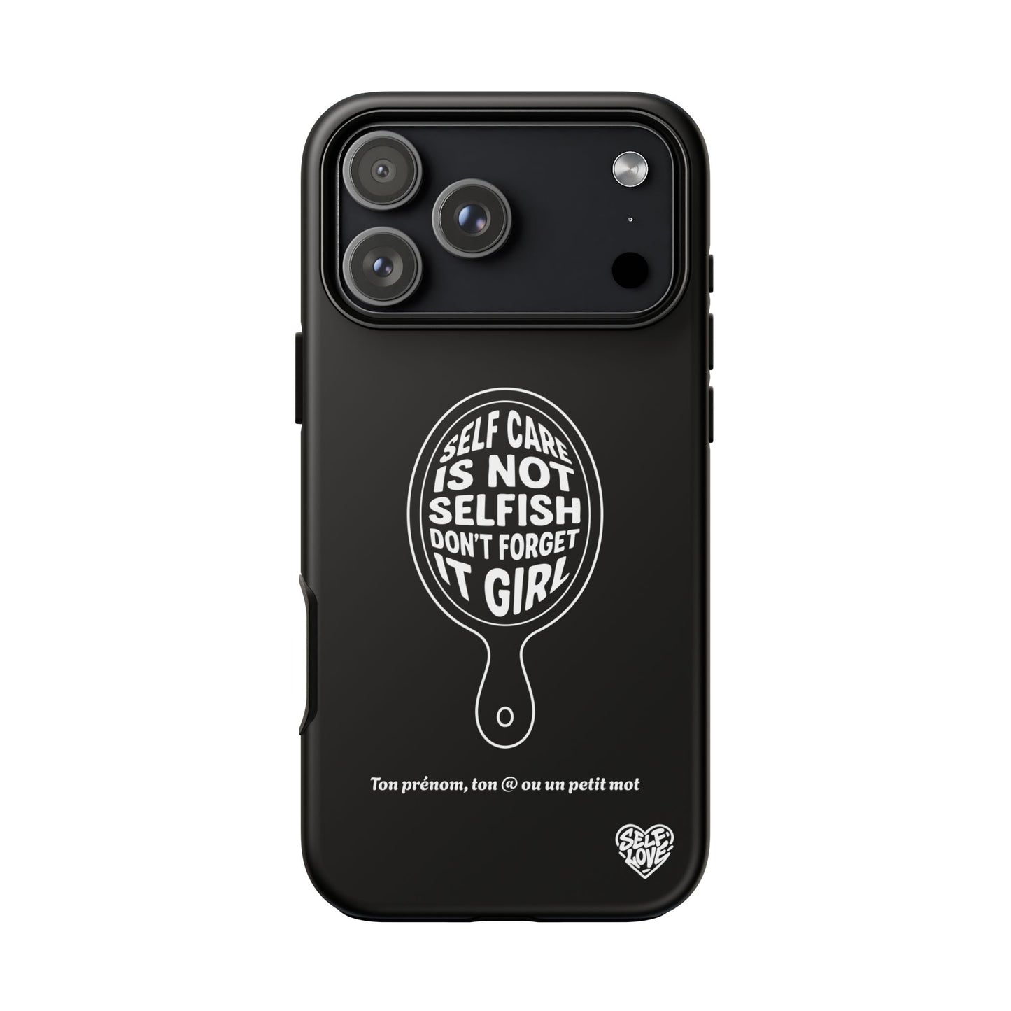 Self Care - Coque iPhone (noir)