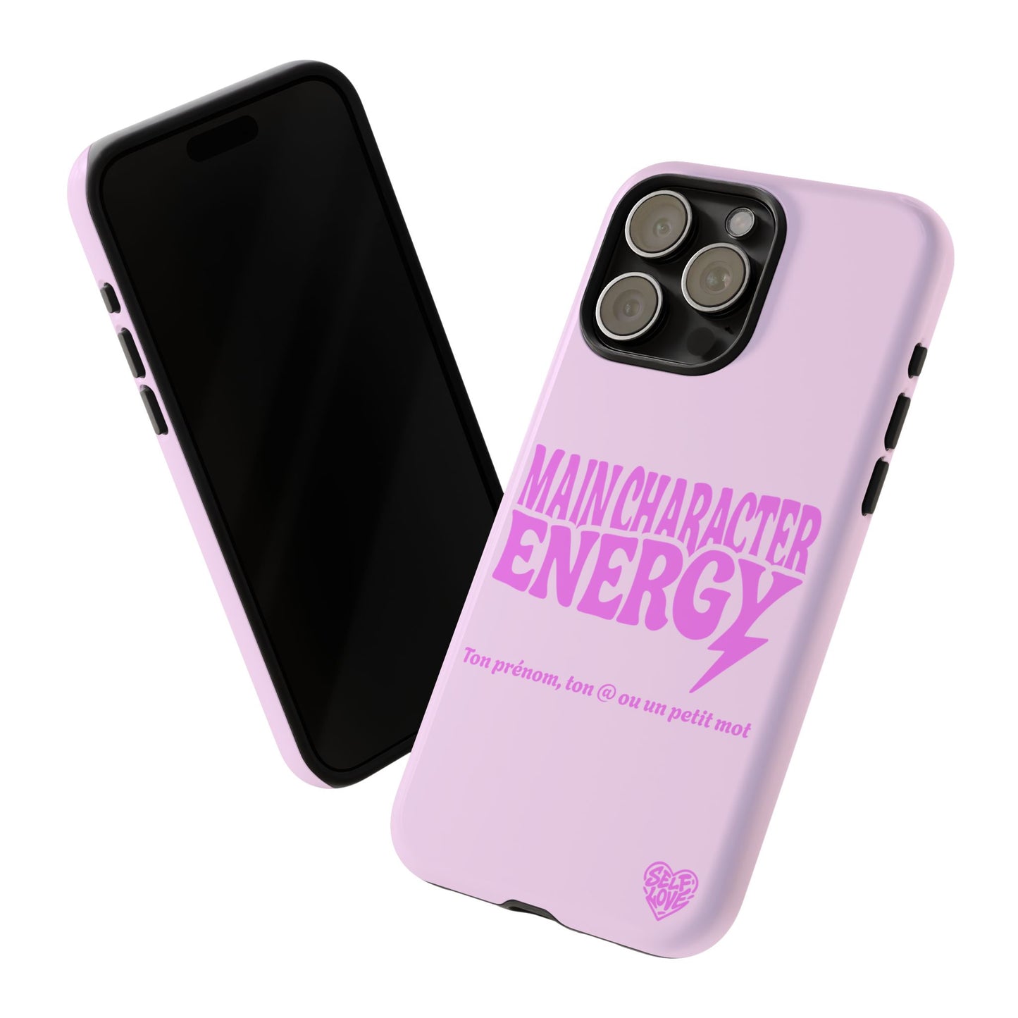 Main Character Energy - Coque iPhone (rose)