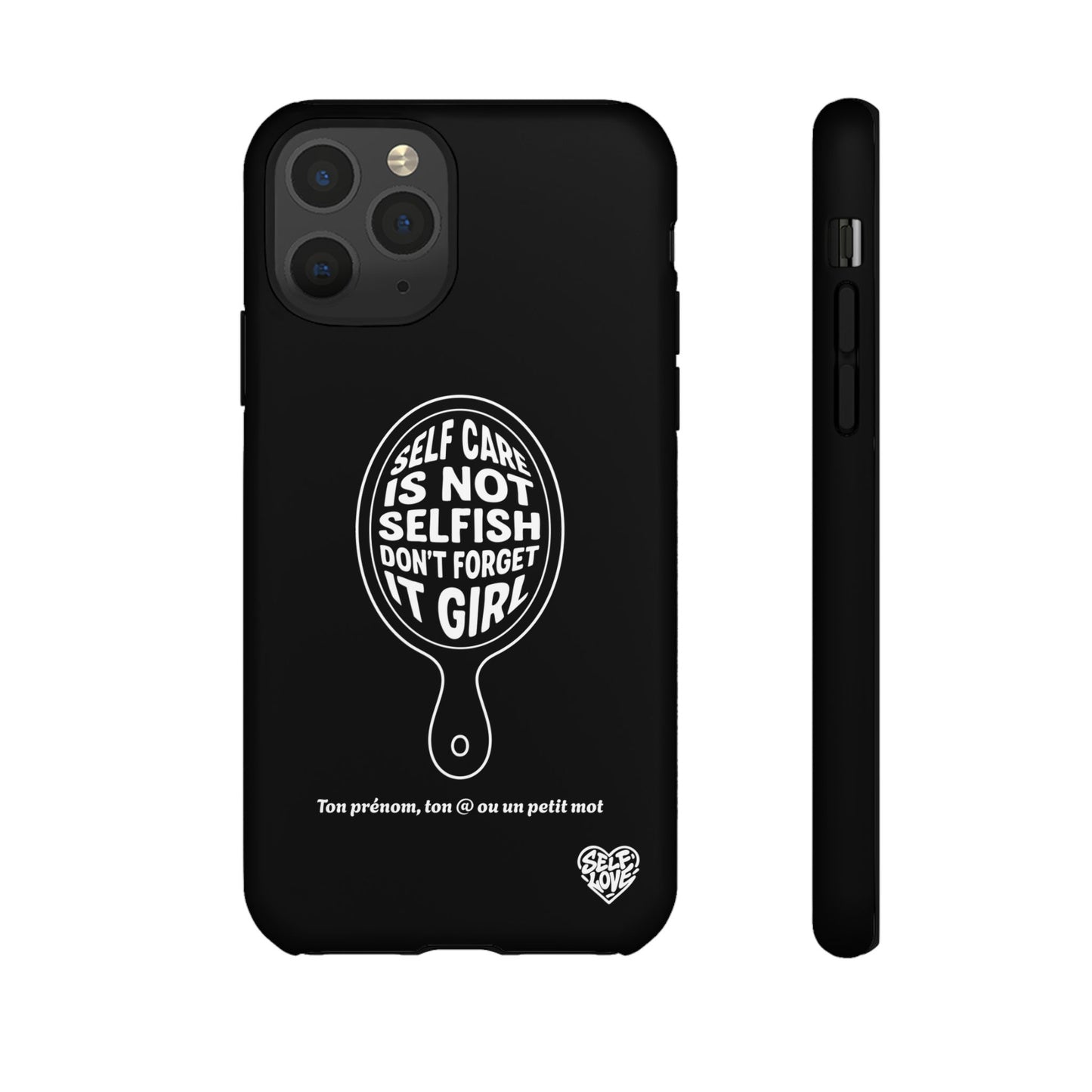 Self Care - Coque iPhone (noir)