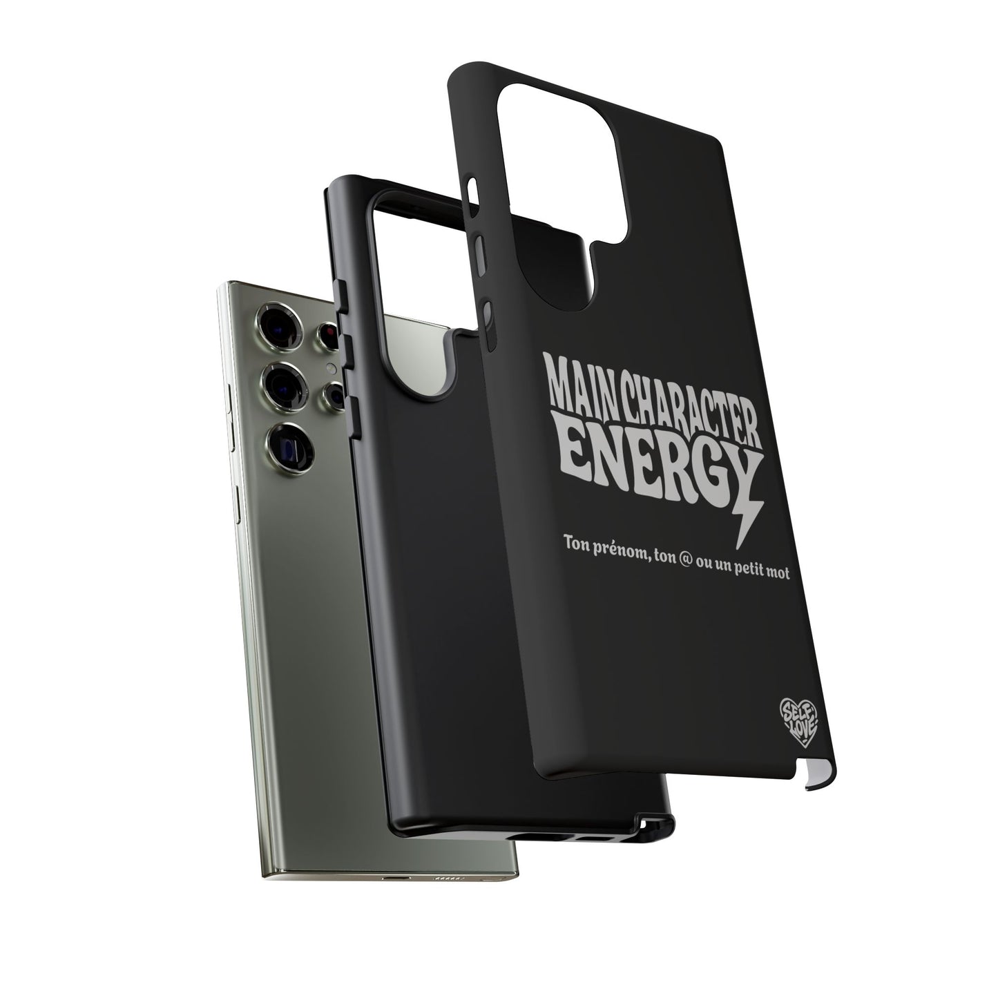 Main Character Energy - Coque Samsung (noir)