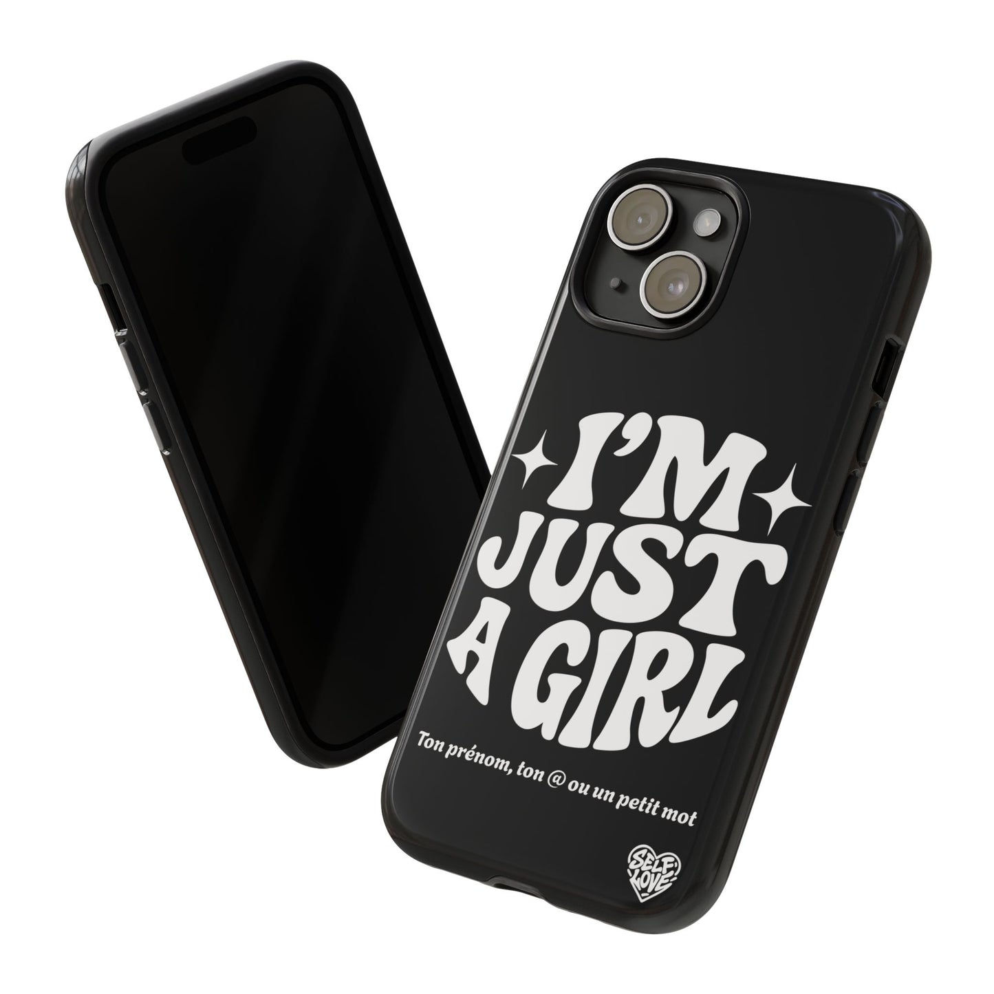 Im Just A Girl - Coque iPhone (noir)