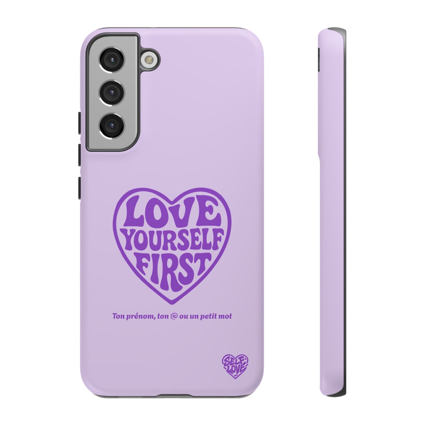 Love Yourself First - Coque Samsung (violet)