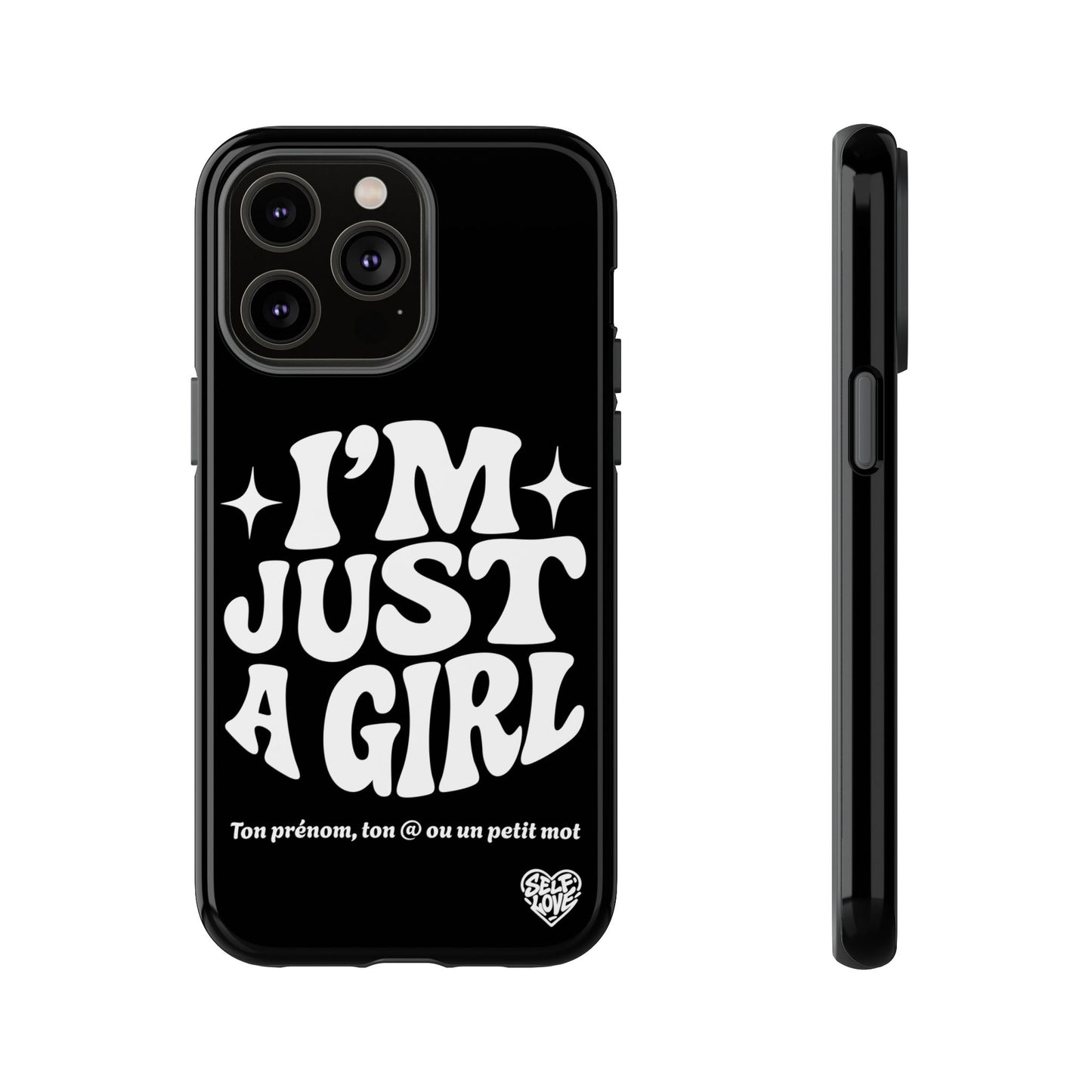Im Just A Girl - Coque iPhone (noir)