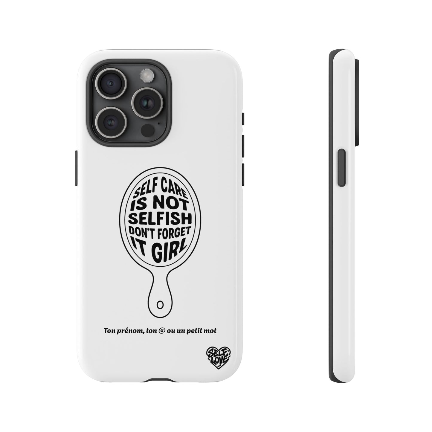 Self Care - Coque iPhone (blanc)