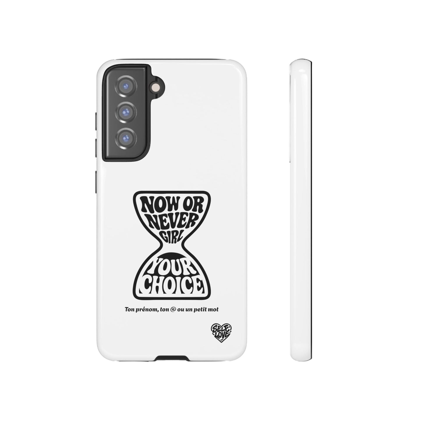 Now Or Never Girl - Coque Samsung (blanc)