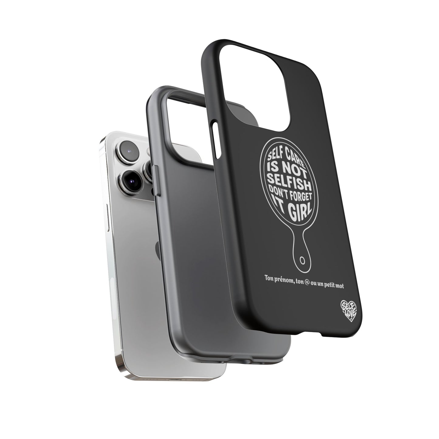 Self Care - Coque iPhone (noir)