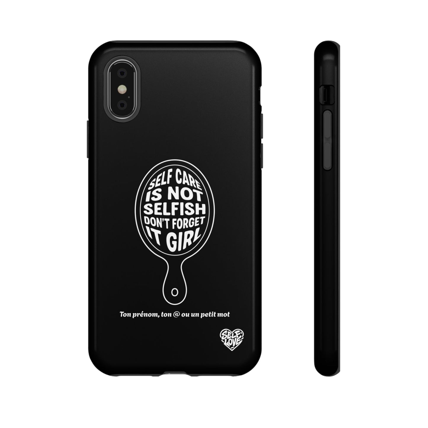 Self Care - Coque iPhone (noir)