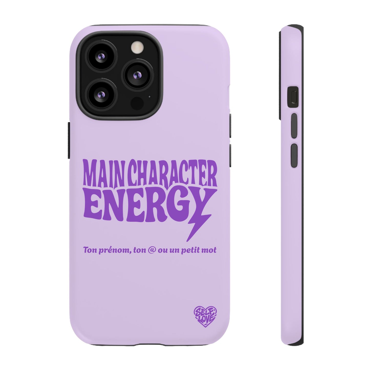 Main Character Energy - Coque iPhone (violet)