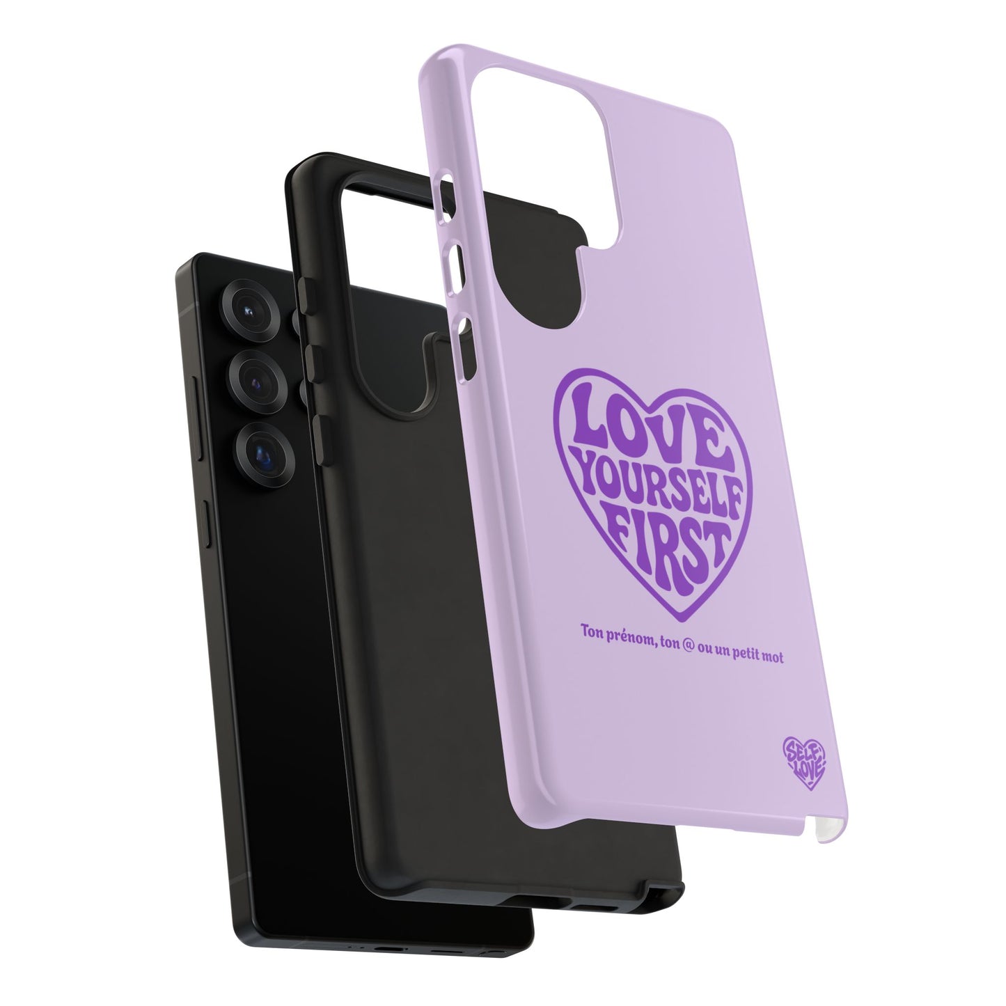 Love Yourself First - Coque Samsung (violet)