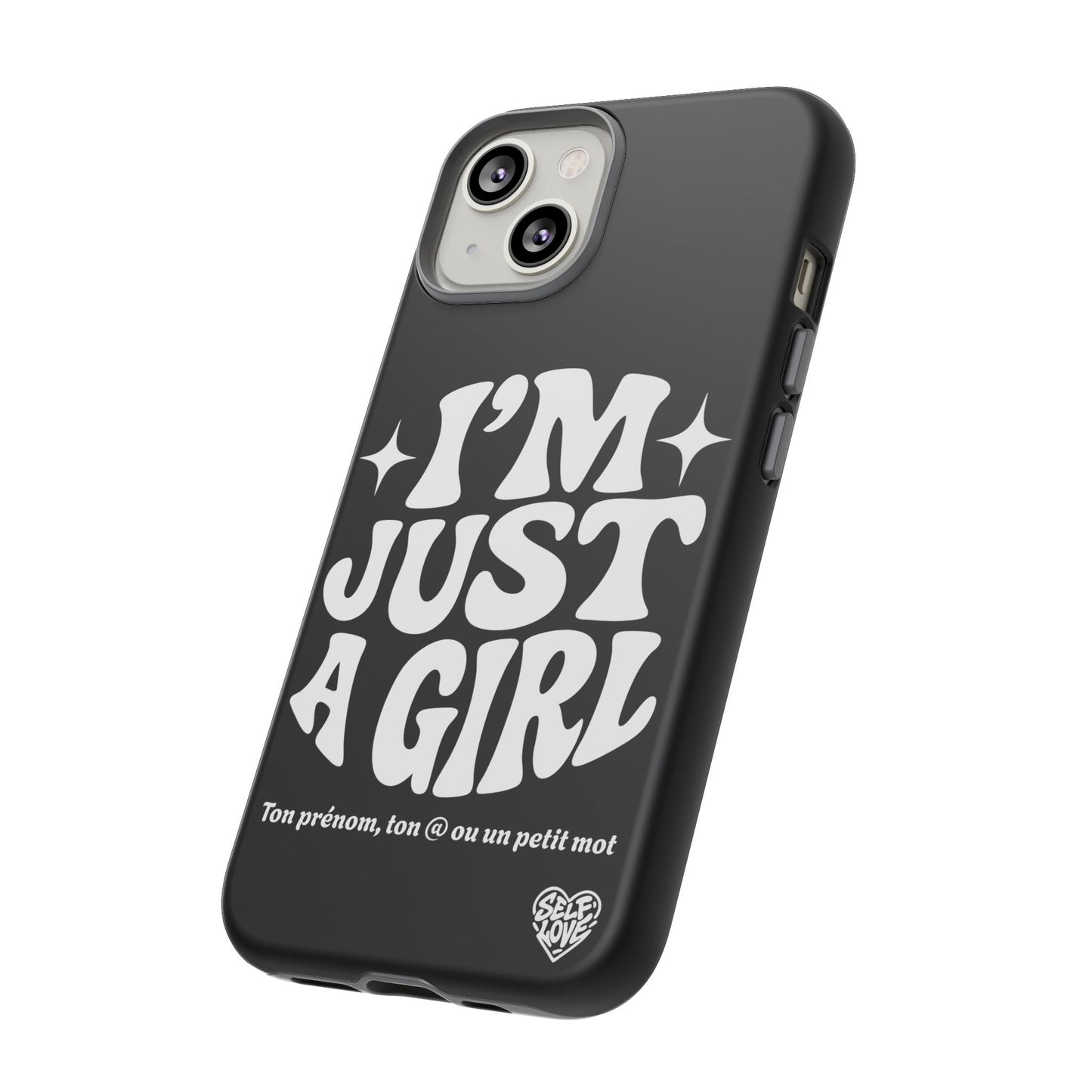 Im Just A Girl - Coque iPhone (noir)