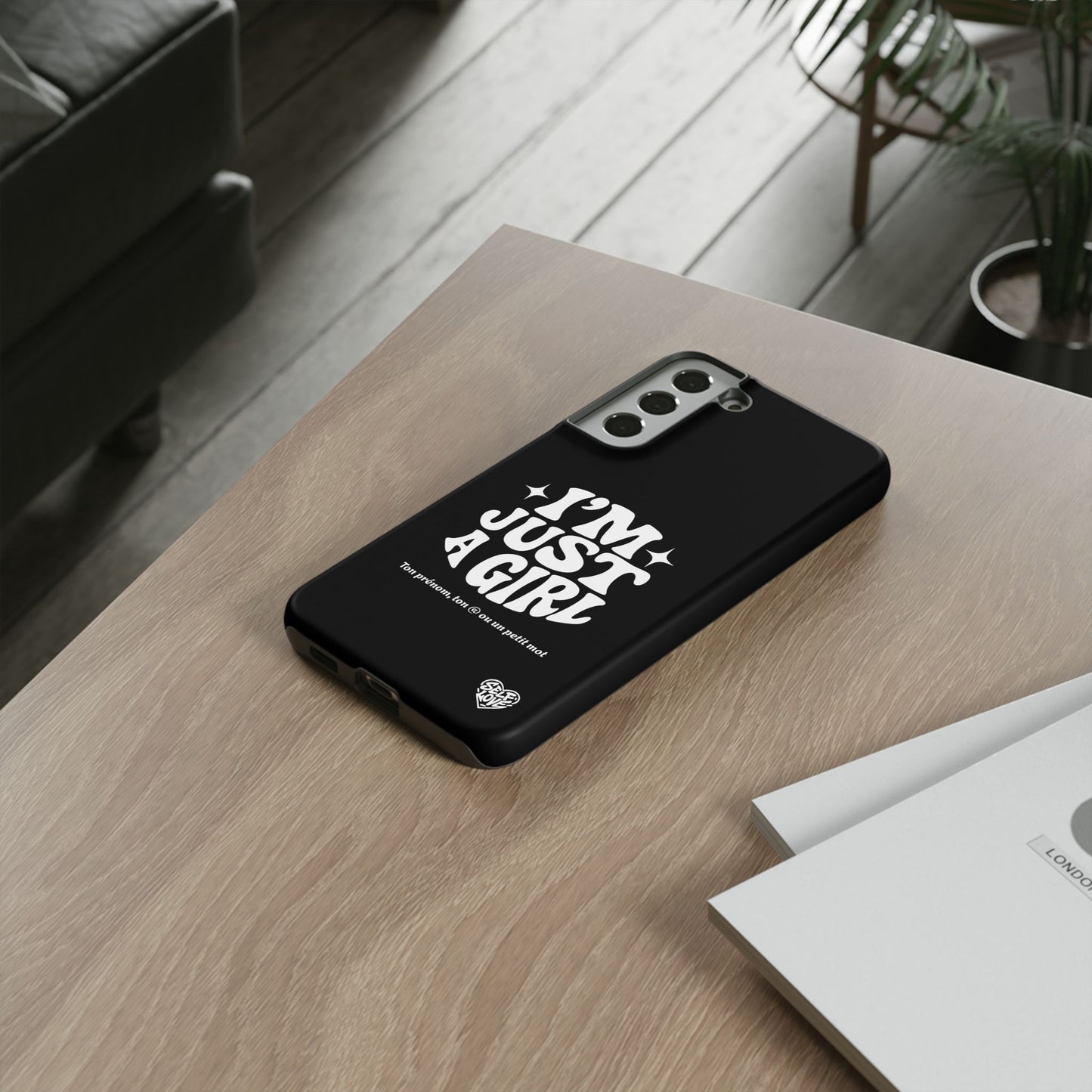 Im Just A Girl - Coque Samsung (noir)