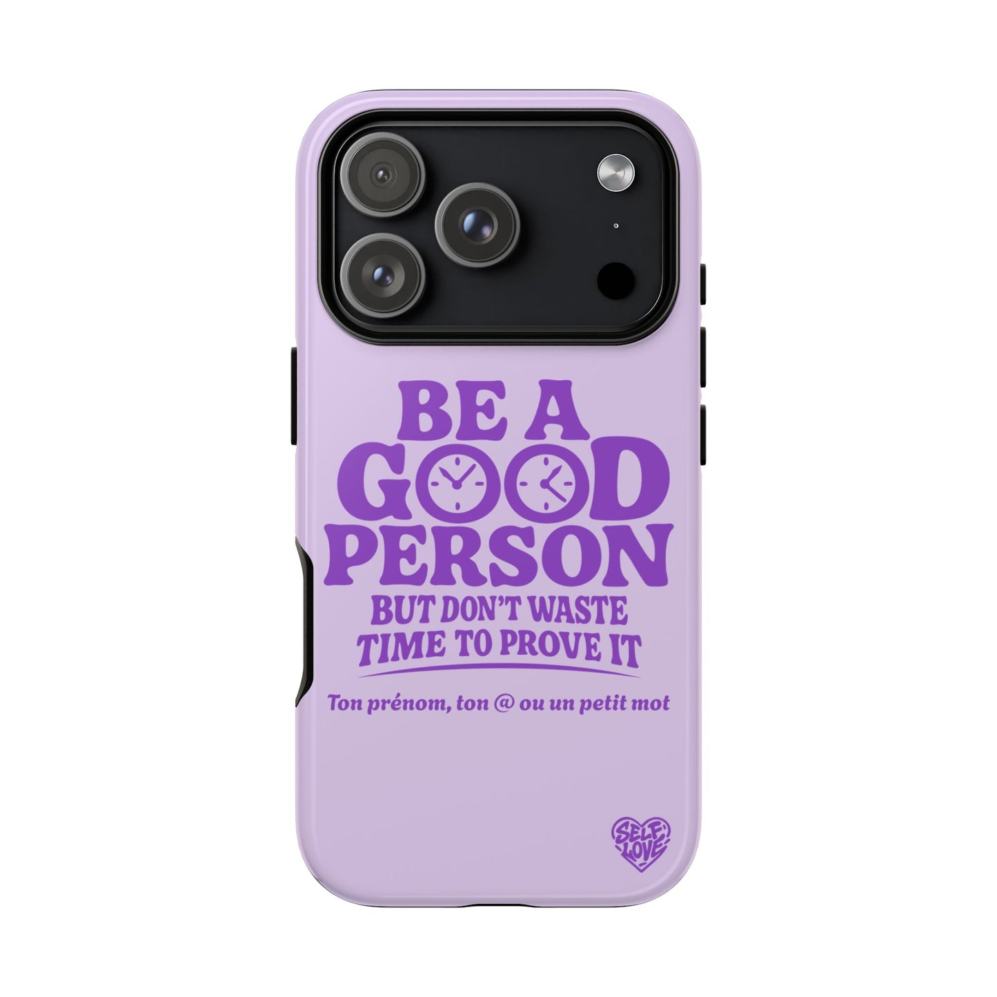 Be A Good Person - Coque iPhone (violet)