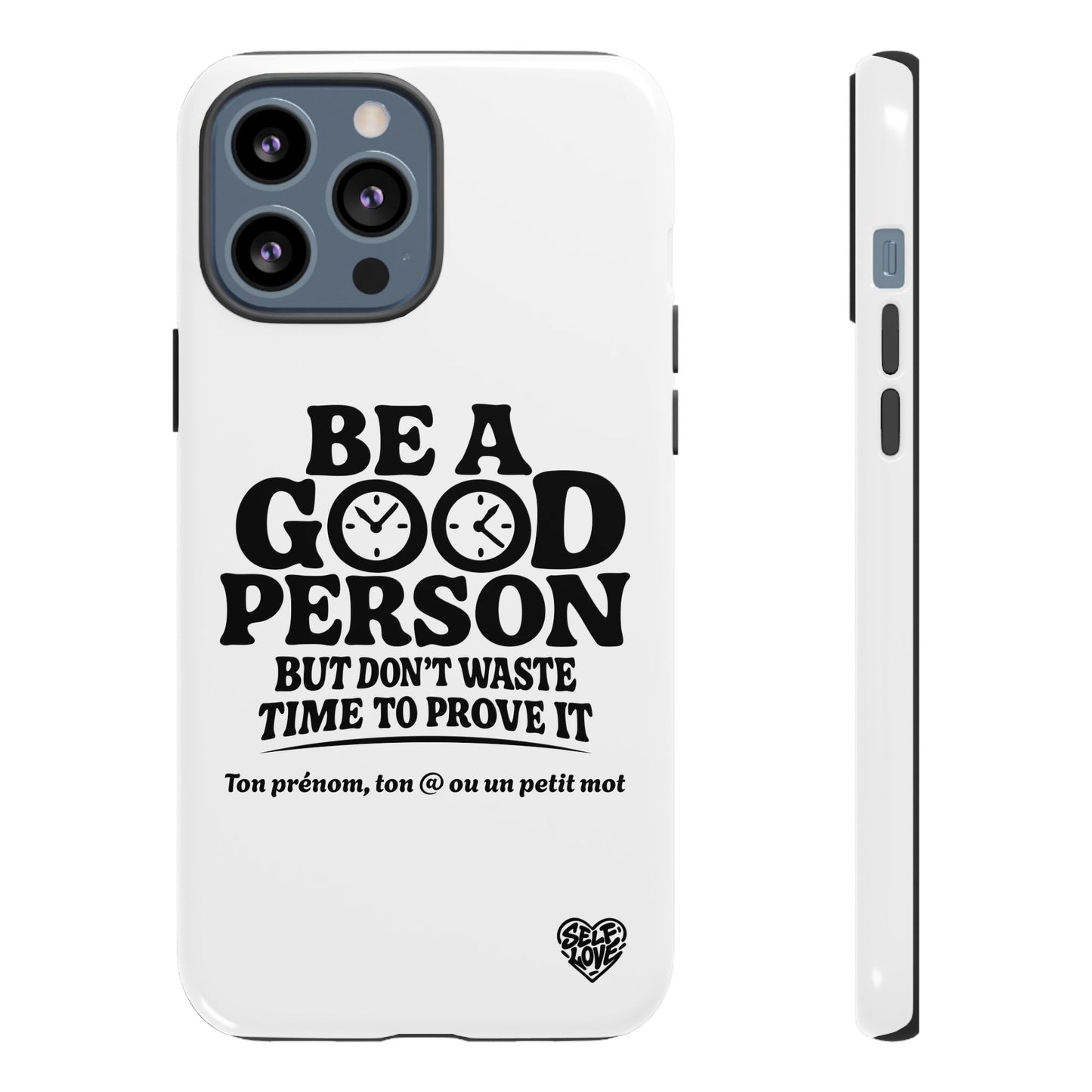Be A Good Person - Coque iPhone (blanc)