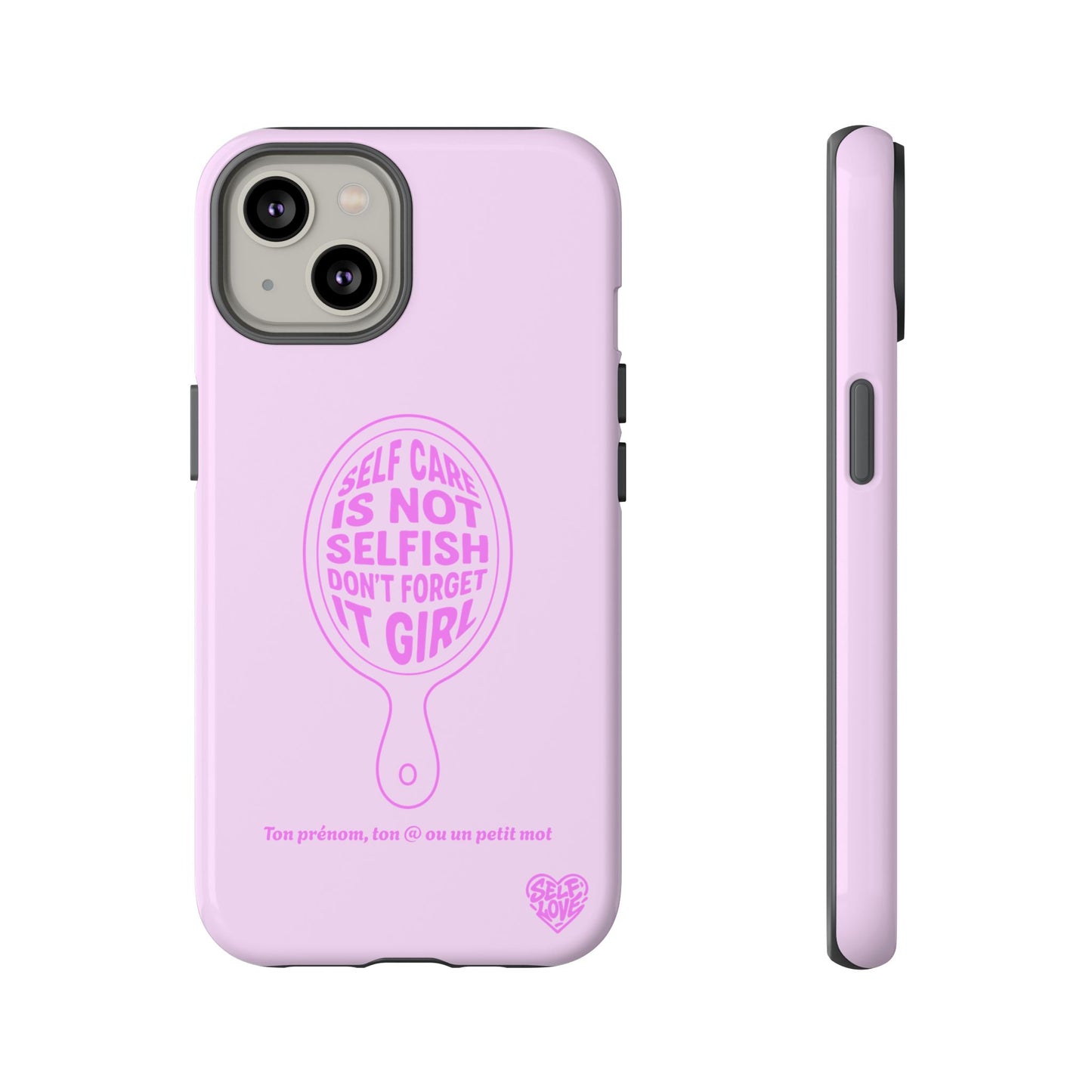 Self Care - Coque iPhone (rose)