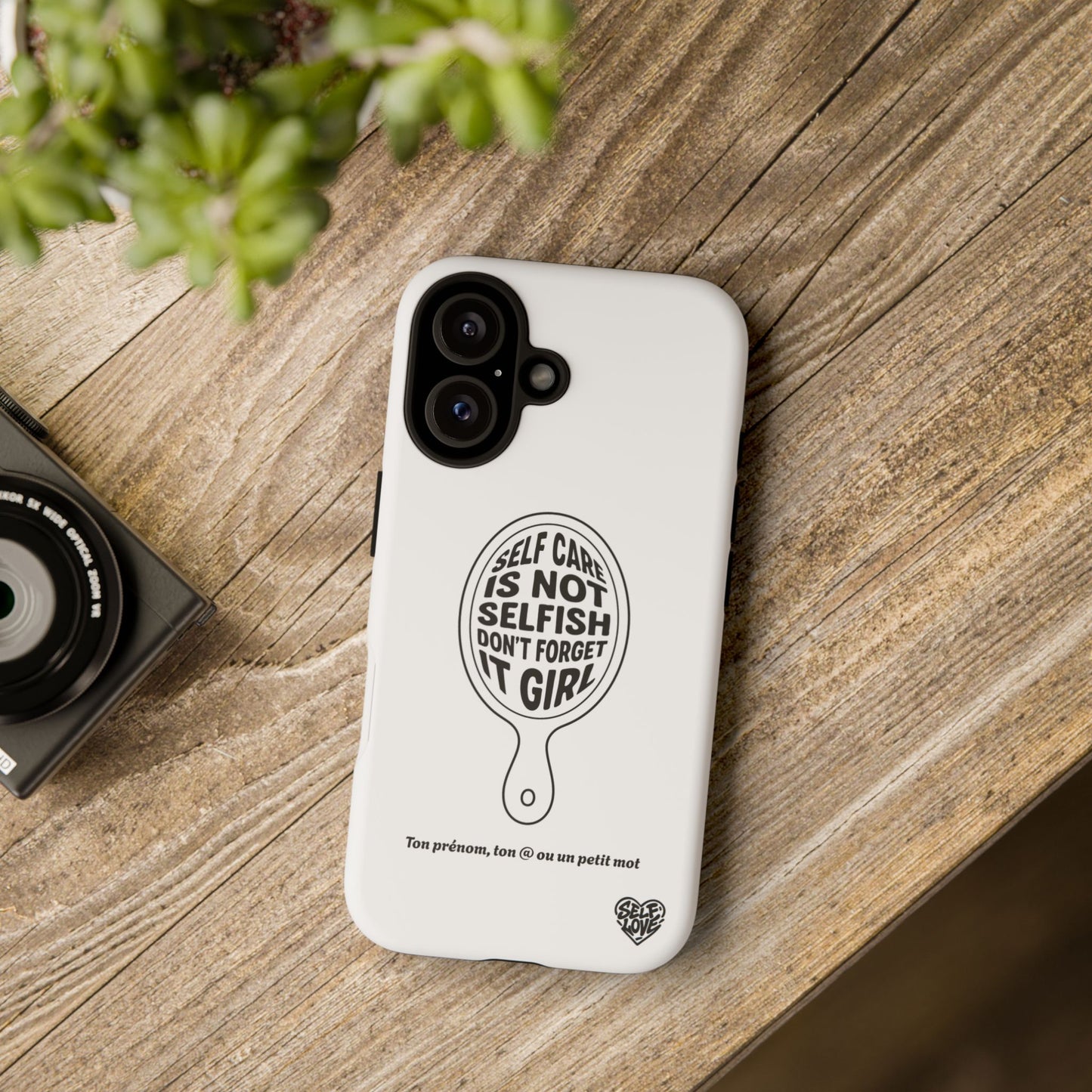 Self Care - Coque iPhone (blanc)
